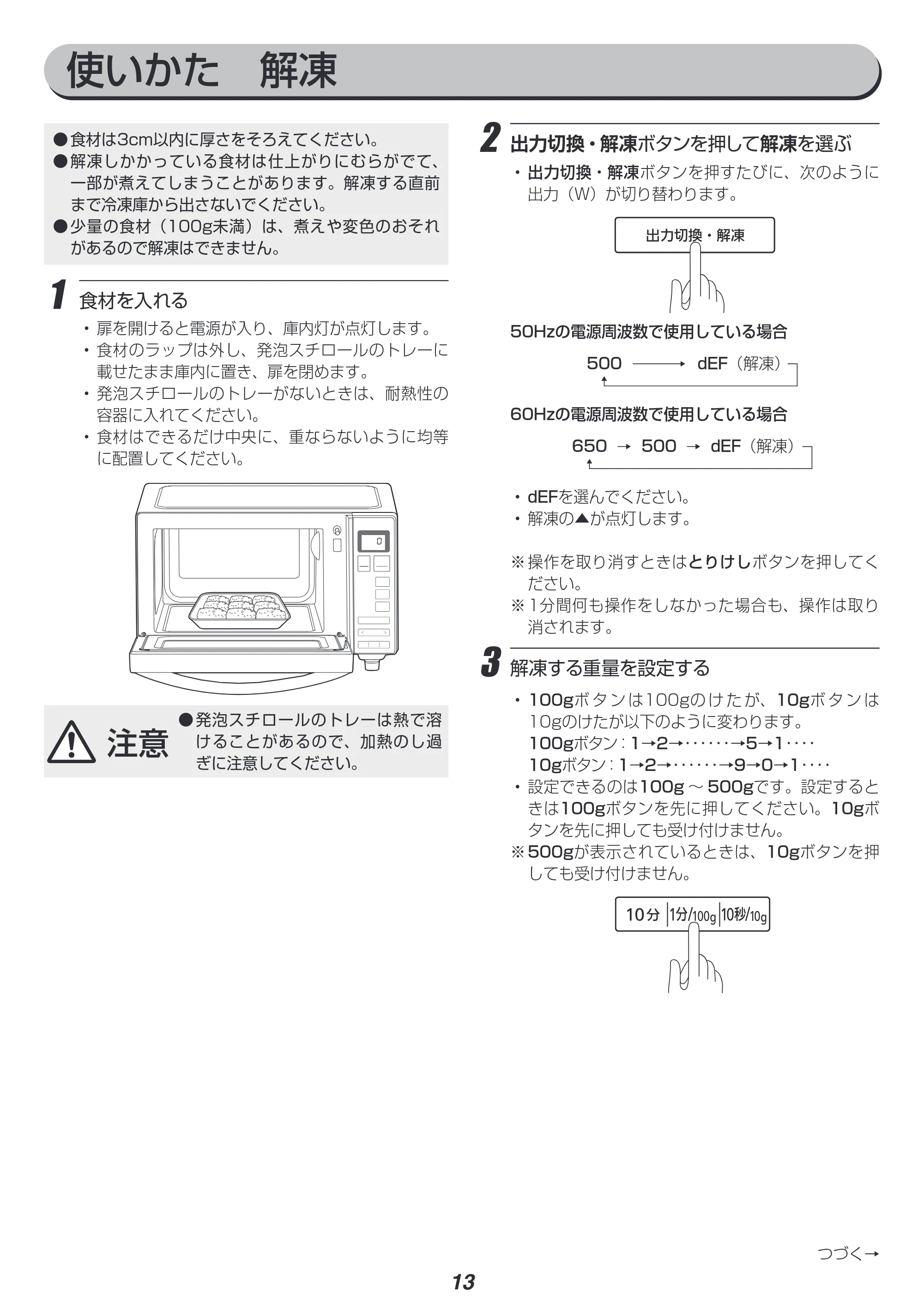 アイリスオーヤマ MO-FM1804 取扱説明書 — 原本ページ — 13ページ