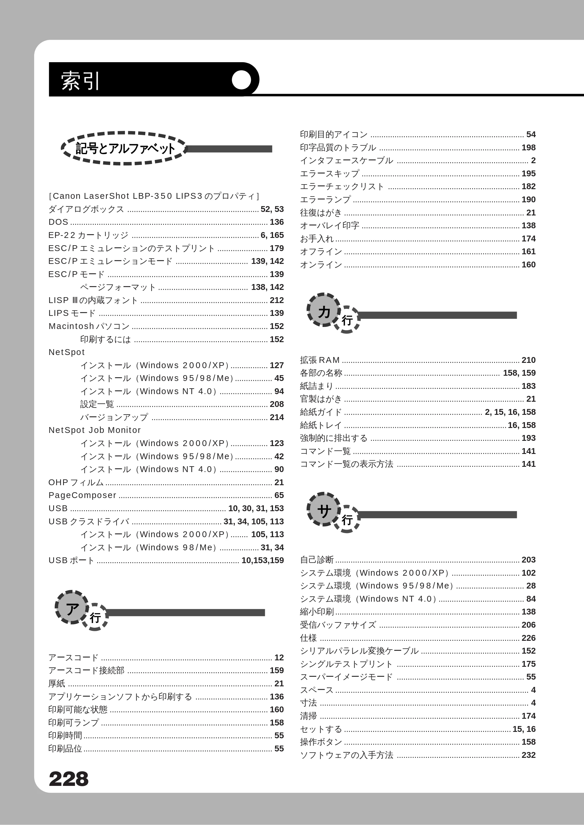 キヤノン LBP-350 ユーザーズガイド （PDF形式／5.1Mバイト） — 原本ページ — 246ページ