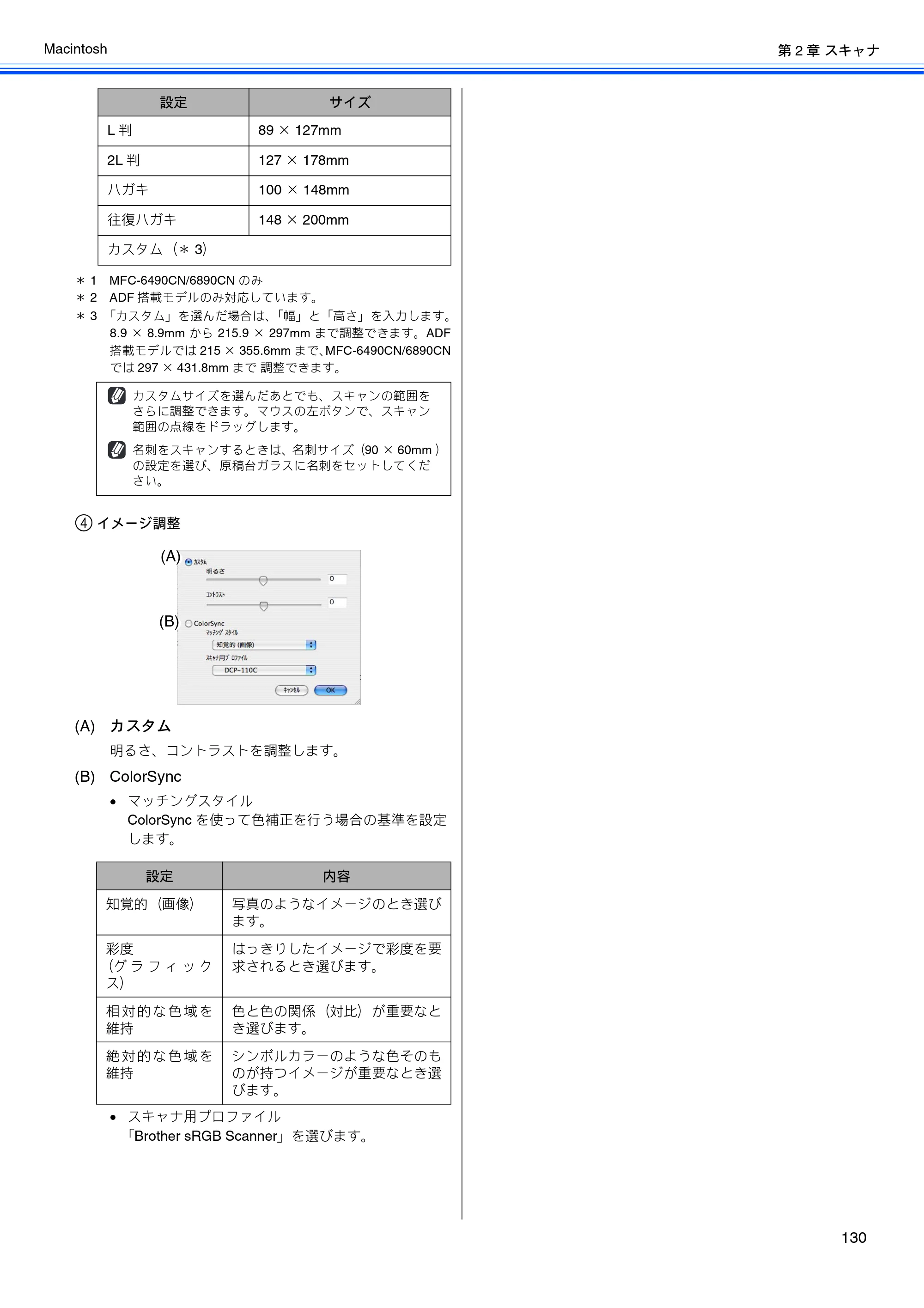 ブラザー DCP-165C / DCP-385C / DCP-535CN ユーザーズガイド ～パソコン活用編～ — 原本ページ — 132ページ
