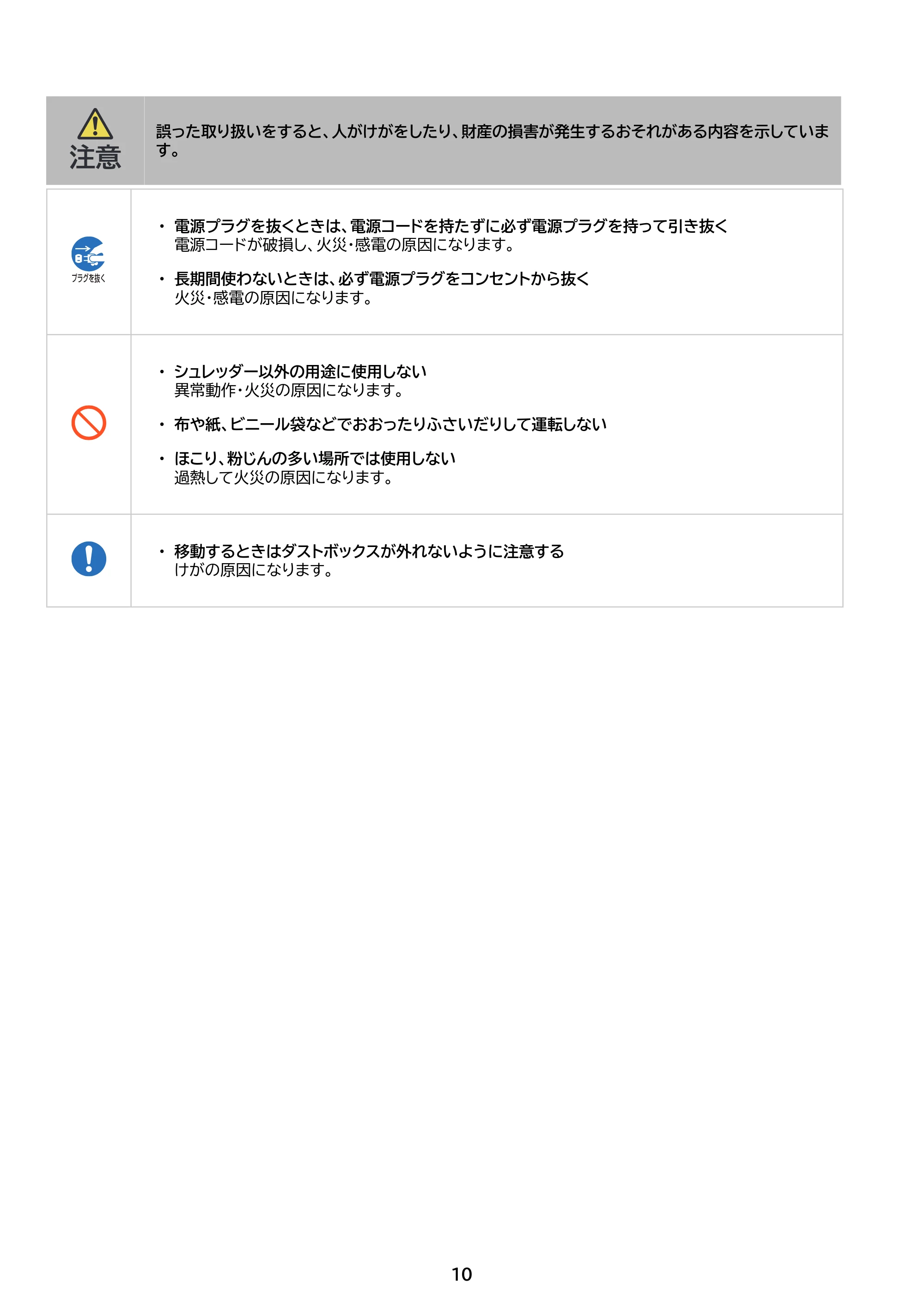 アイリスオーヤマ OF317M 取扱説明書 — 原本ページ — 10ページ