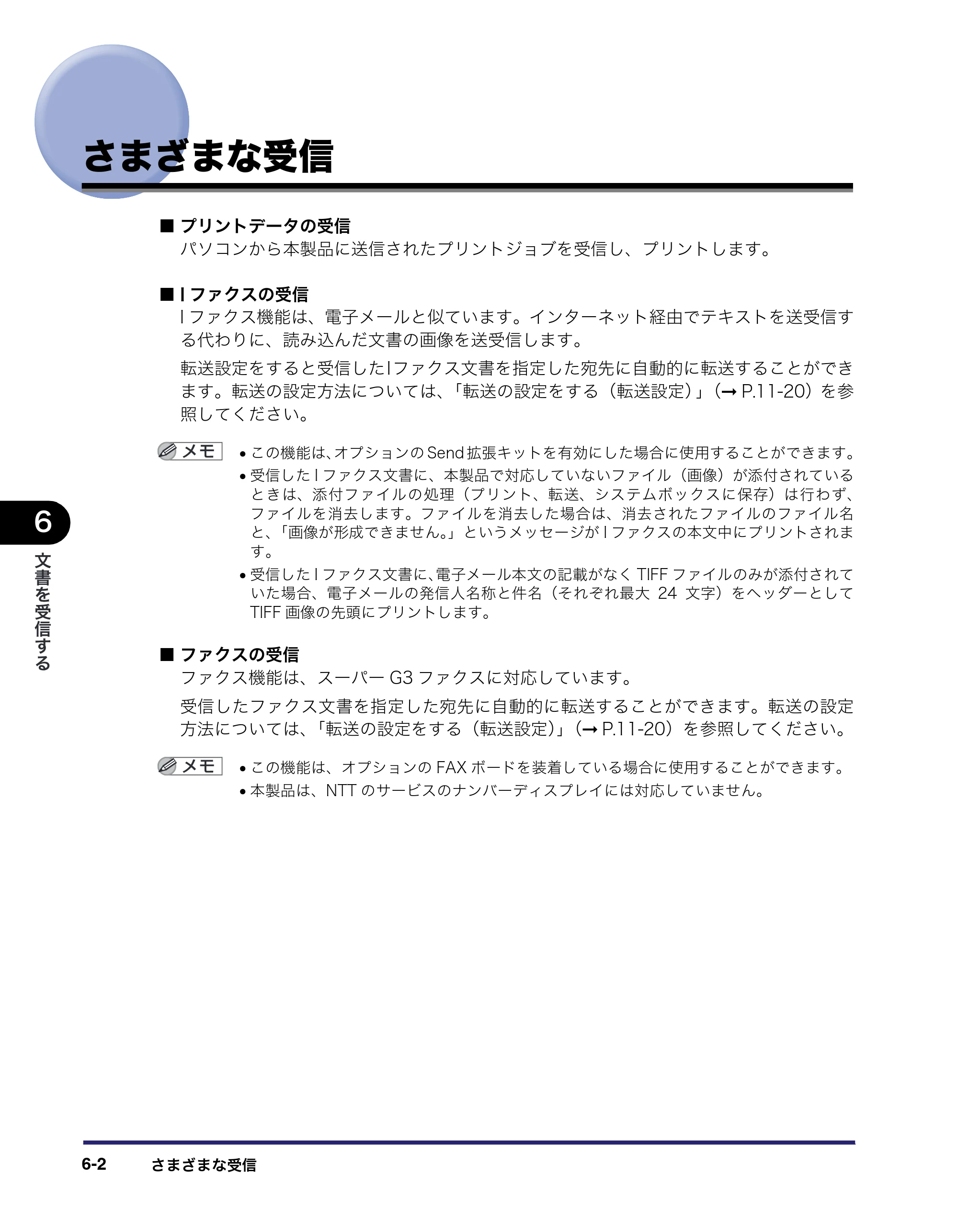 キヤノン iR5075N/5065/5065N/5055/5055N 送信／ファクスガイド （PDF形式／18.89Mバイト） — さまざまな受信 — 原本ページ — 152ページ