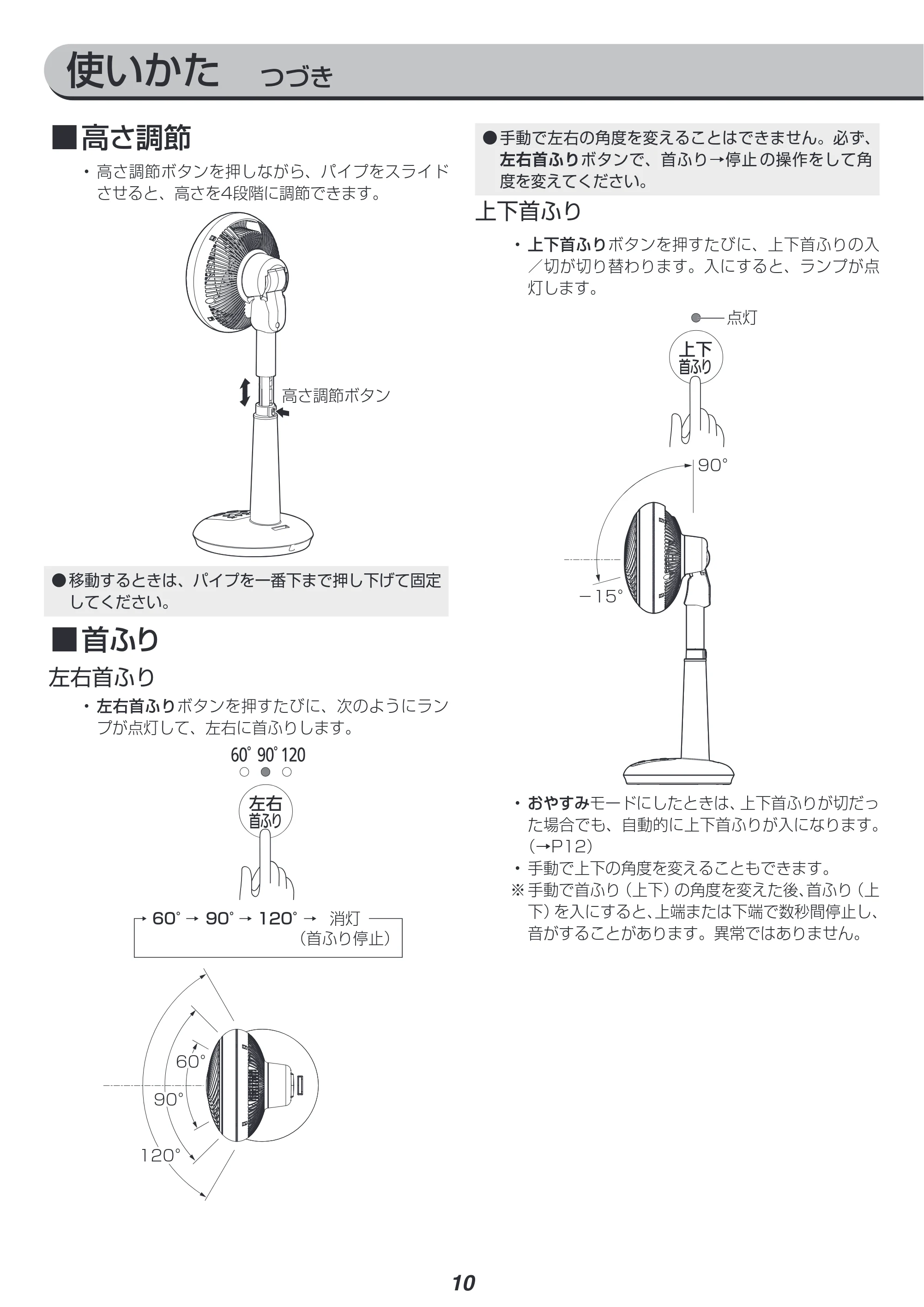 アイリスオーヤマ STF-DC18T 取扱説明書 — 原本ページ — 10ページ