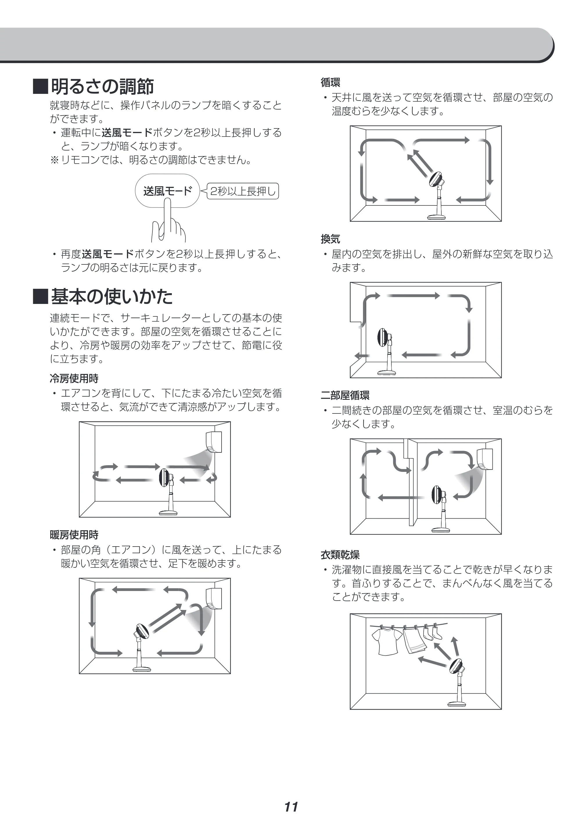 アイリスオーヤマ STF-DC18T 取扱説明書 — 原本ページ — 11ページ