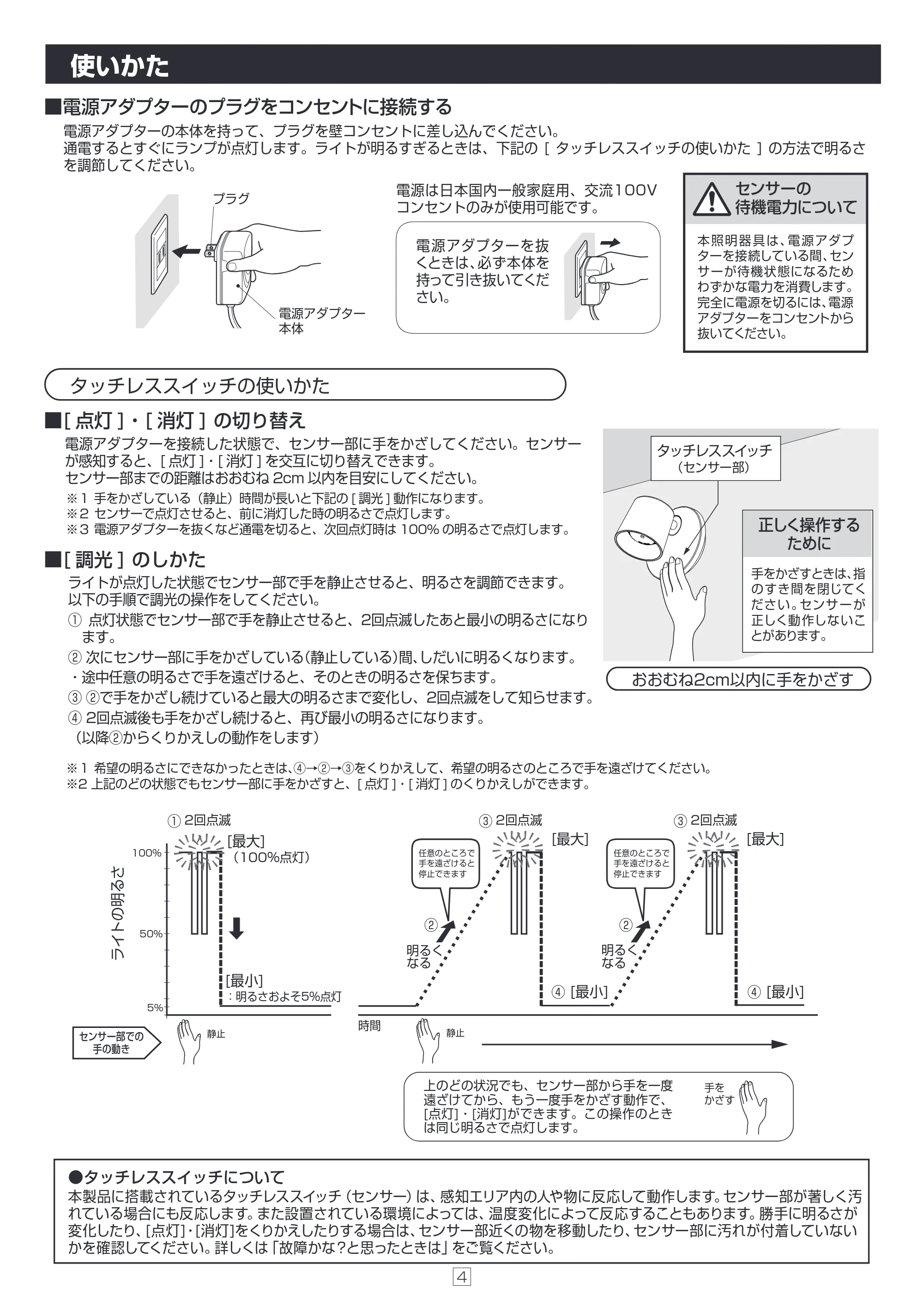 アイリスオーヤマ ISP3N-W 取扱説明書 — 原本ページ — 4ページ
