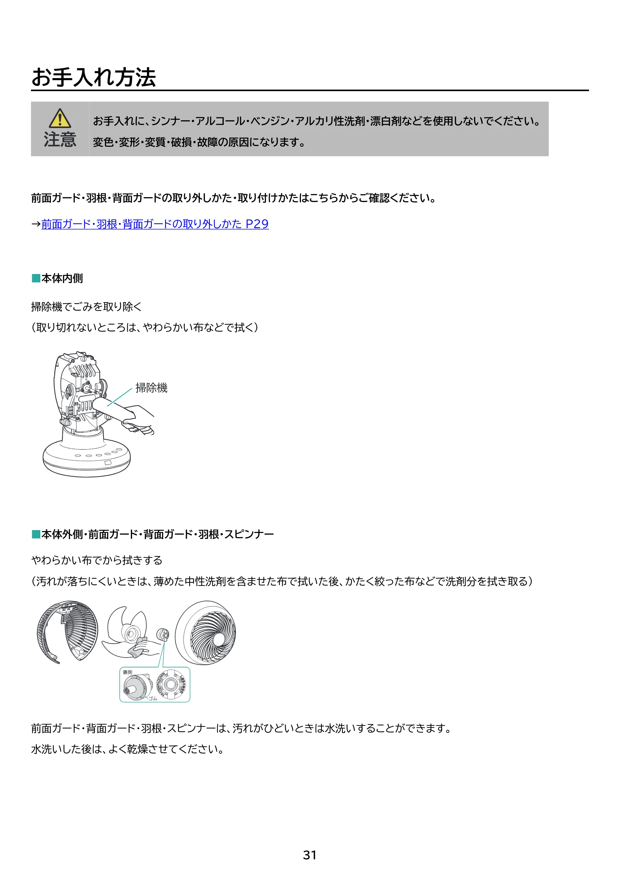 アイリスオーヤマ PCF-BD15BTEC 取扱説明書 — 原本ページ — 31ページ