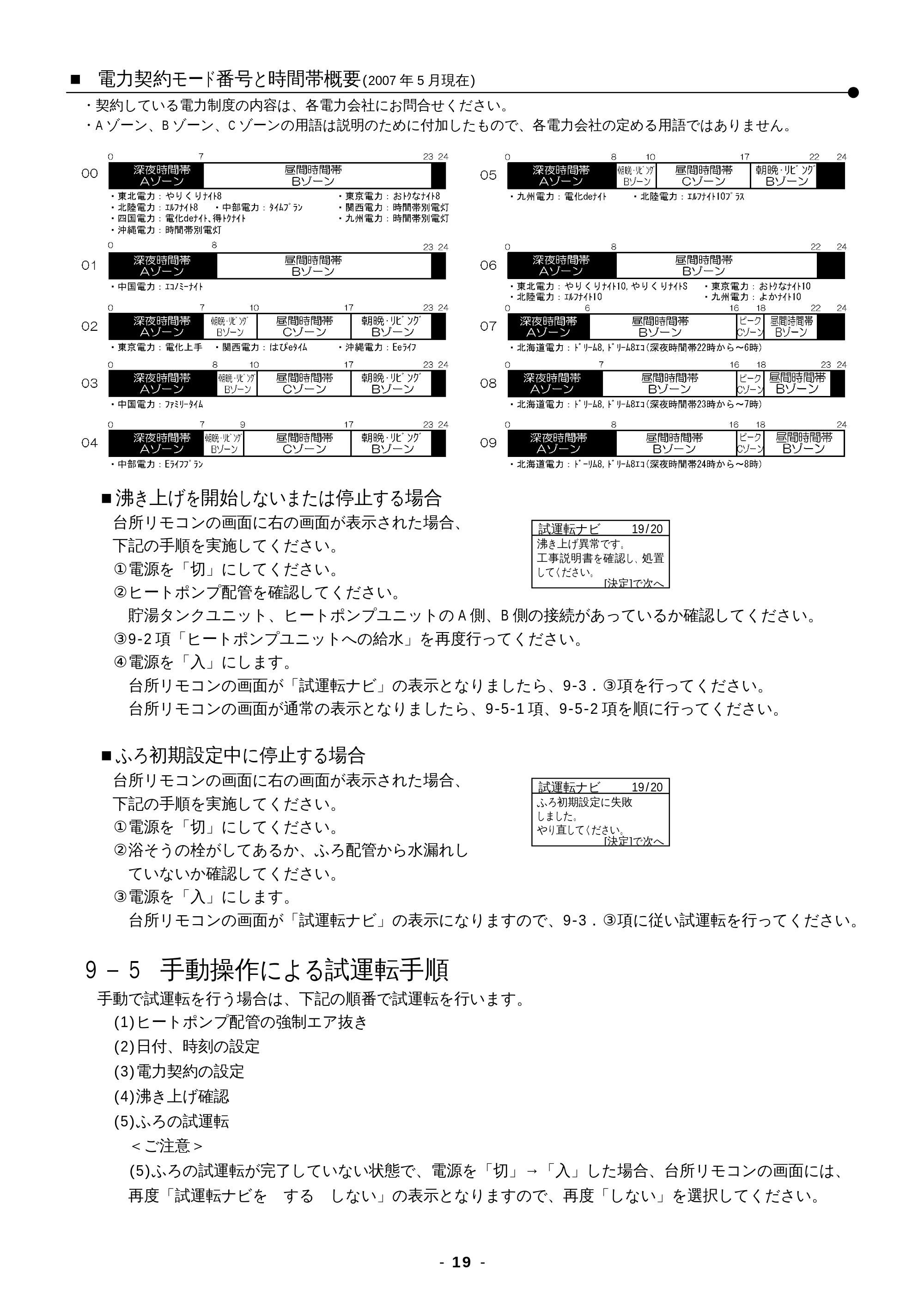 日立 BHP-F37EUK / BHP-F46EUK 工事説明書 — 原本ページ — 19ページ