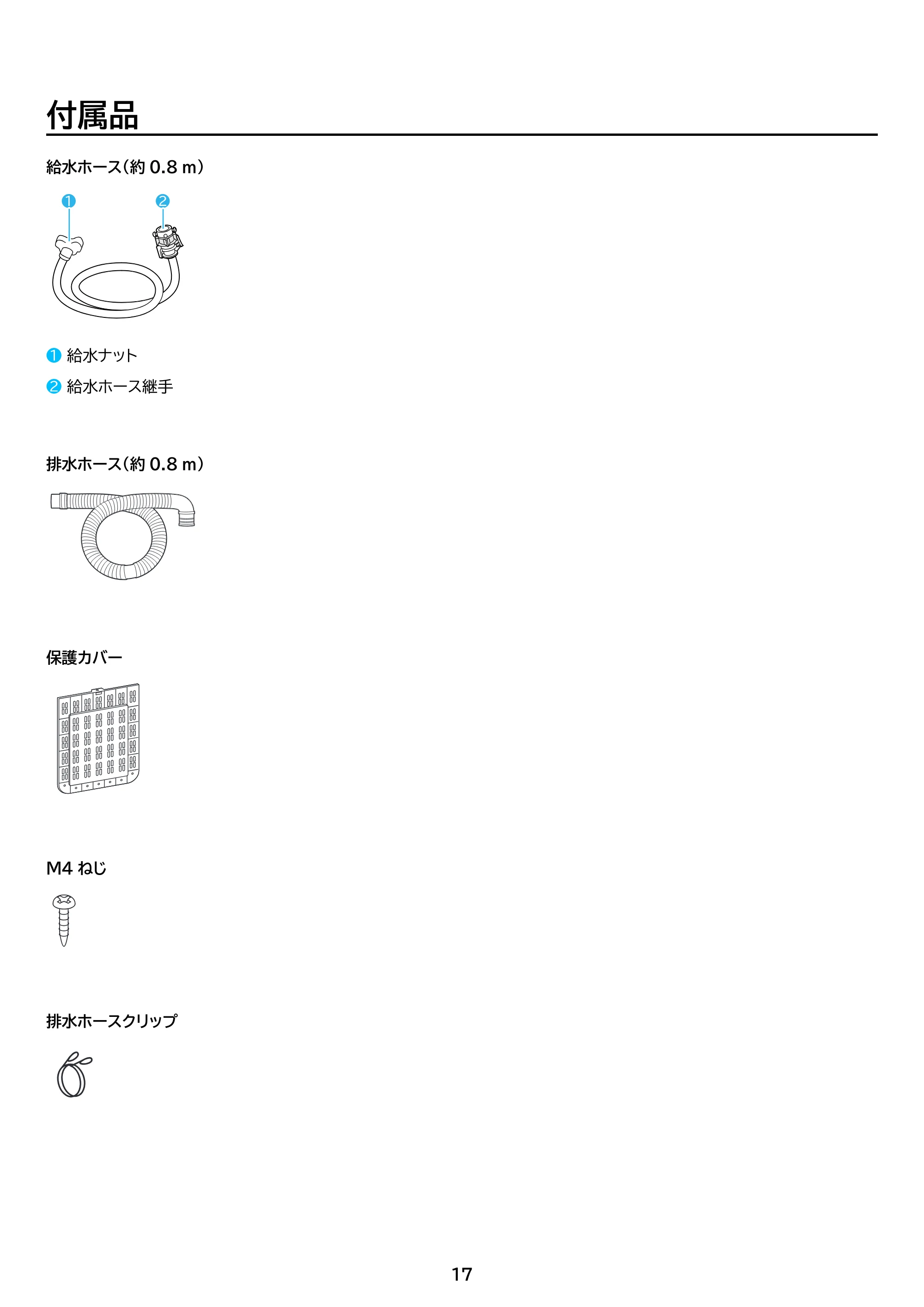 アイリスオーヤマ ITW-80B01 取扱説明書 — 原本ページ — 17ページ