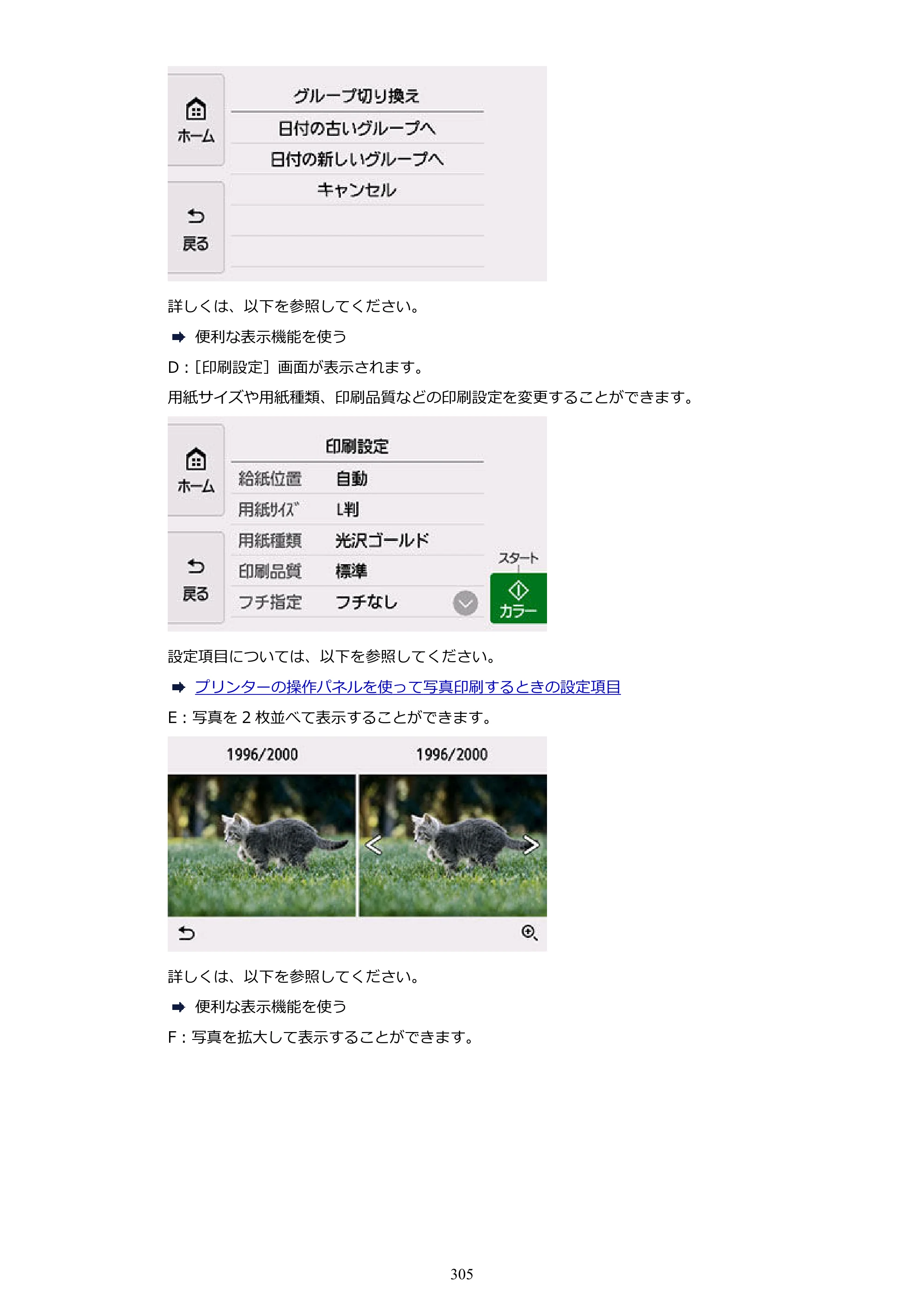 キヤノン PIXUS TS8530 オンラインマニュアル PDF版（Windows版） — 原本ページ — 305ページ
