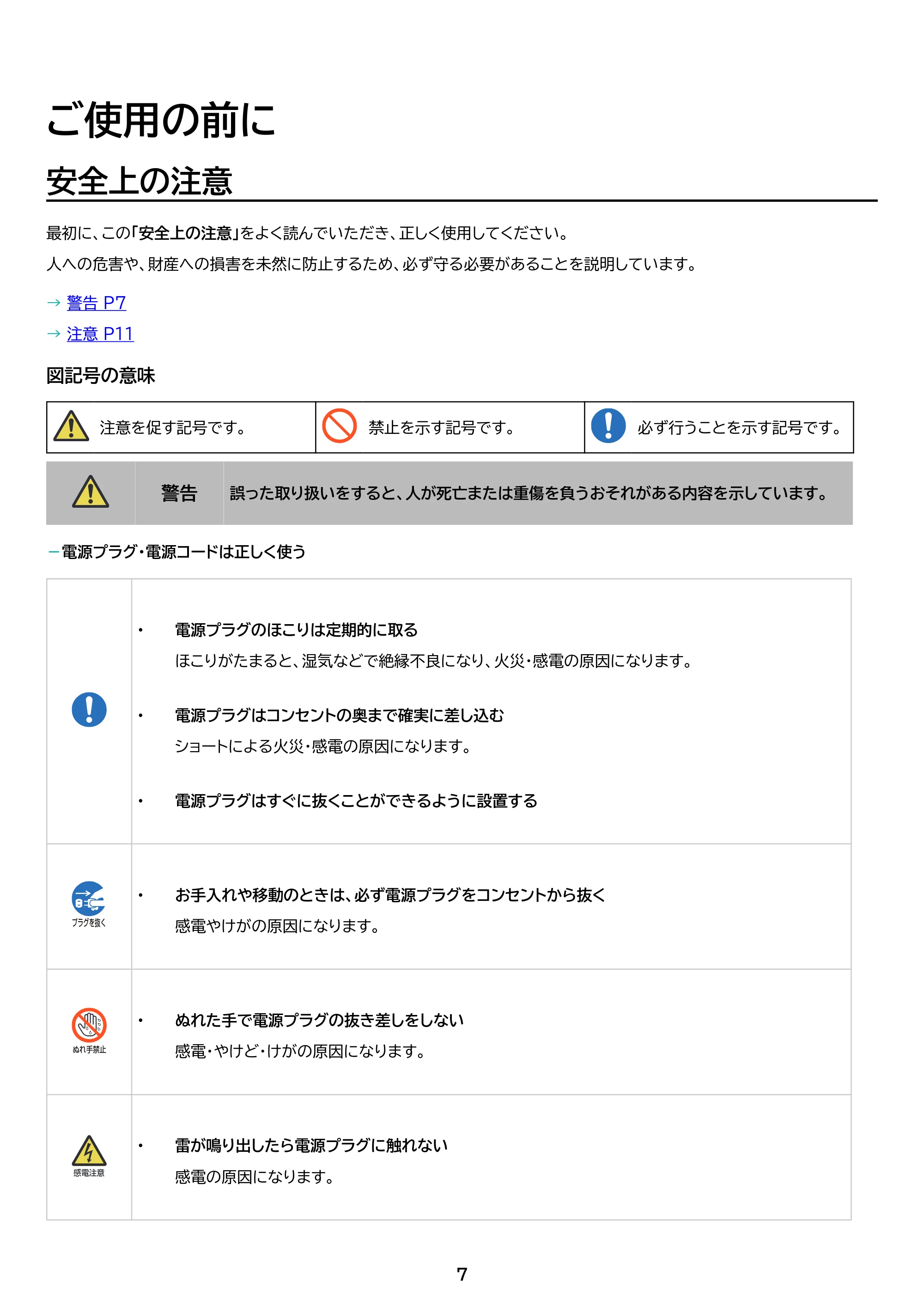 アイリスオーヤマ IP-AW400W 取扱説明書 — 原本ページ — 7ページ