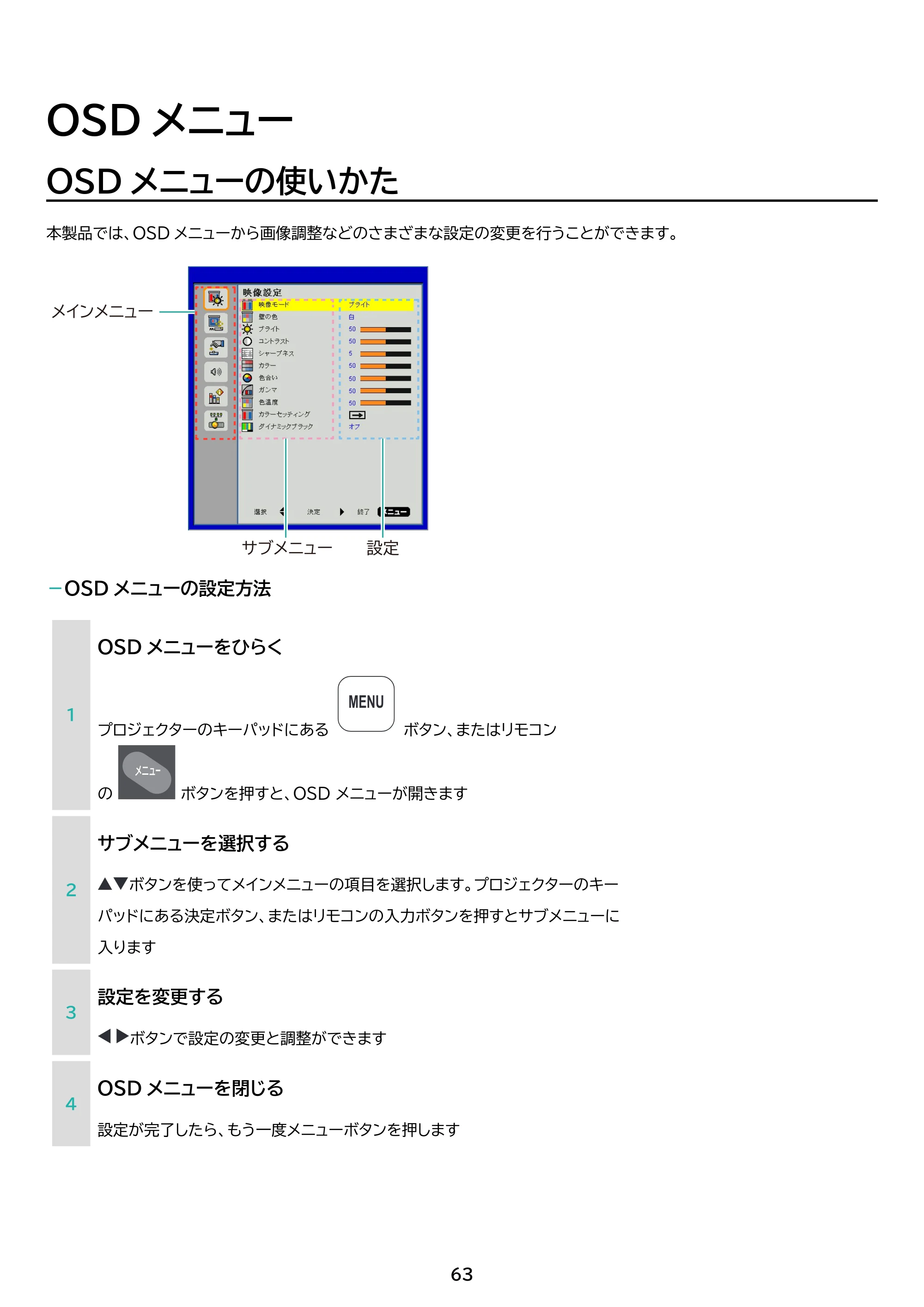 アイリスオーヤマ IP-AW400W 取扱説明書 — 原本ページ — 63ページ