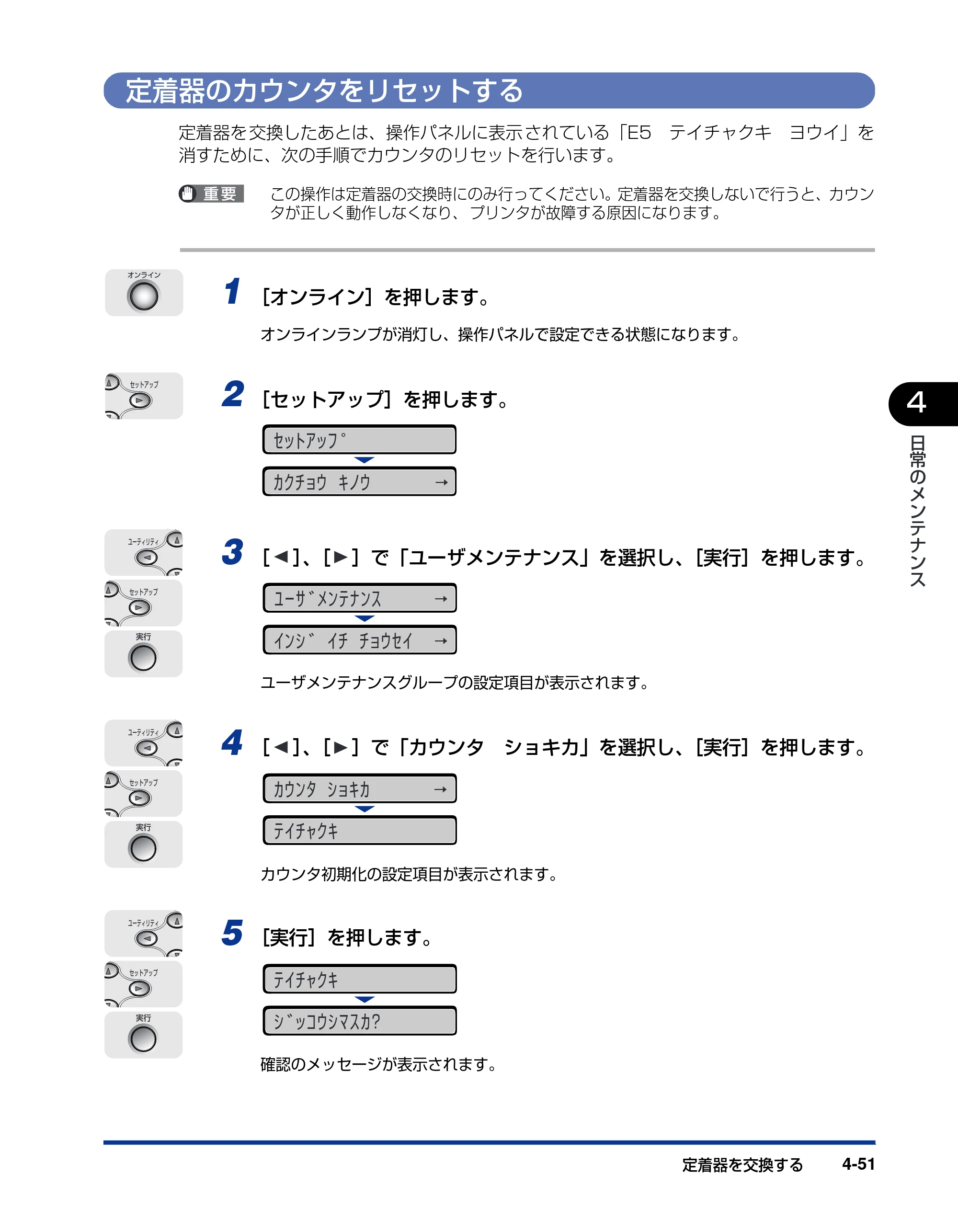 キヤノン LBP5900 ユーザーズガイド 2006年4月18日更新 （PDF形式／8.92Mバイト） — 定着器のカウンタをリセットする — 原本ページ — 237ページ