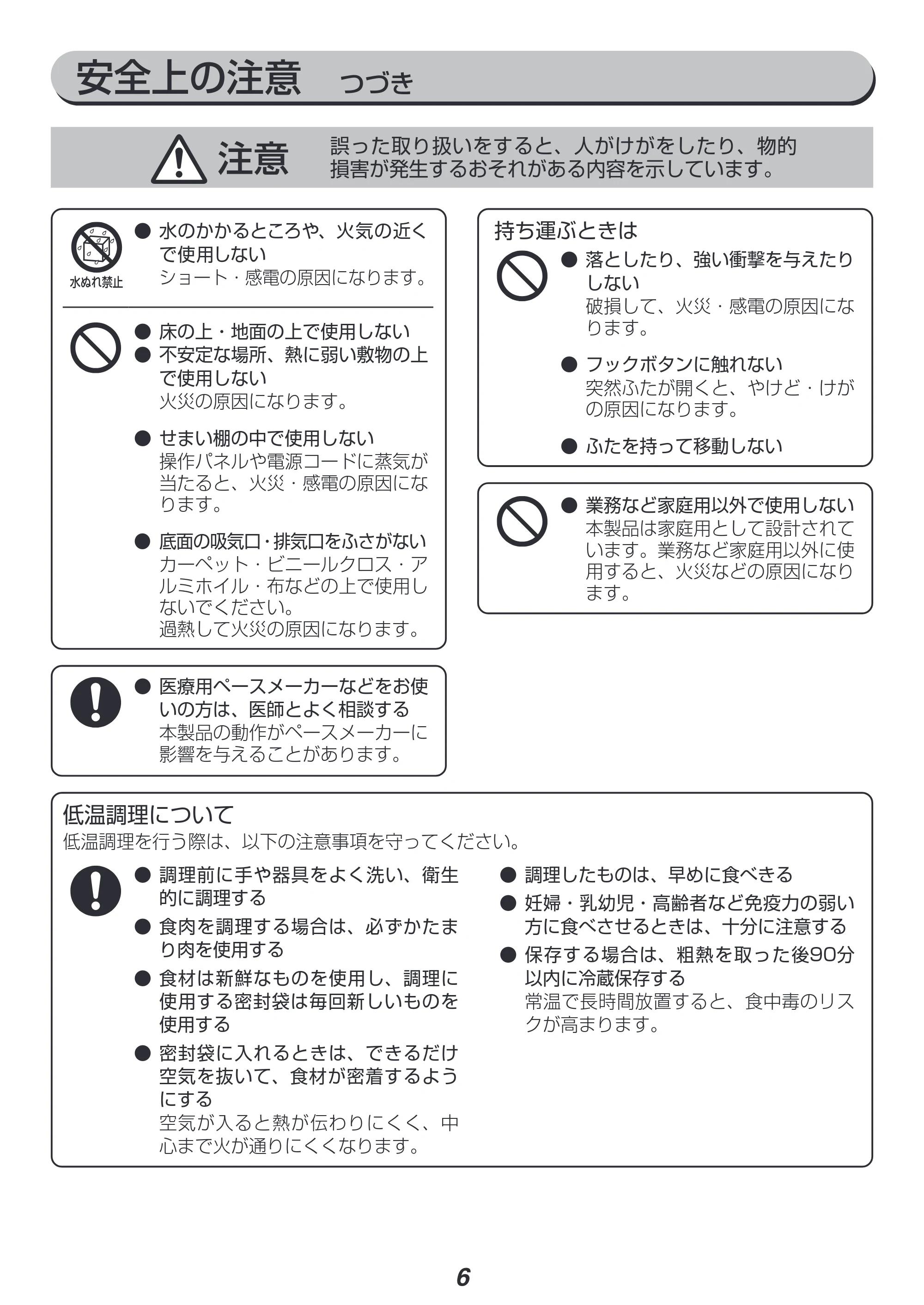 アイリスオーヤマ RC-IL30 取扱説明書 — 原本ページ — 6ページ