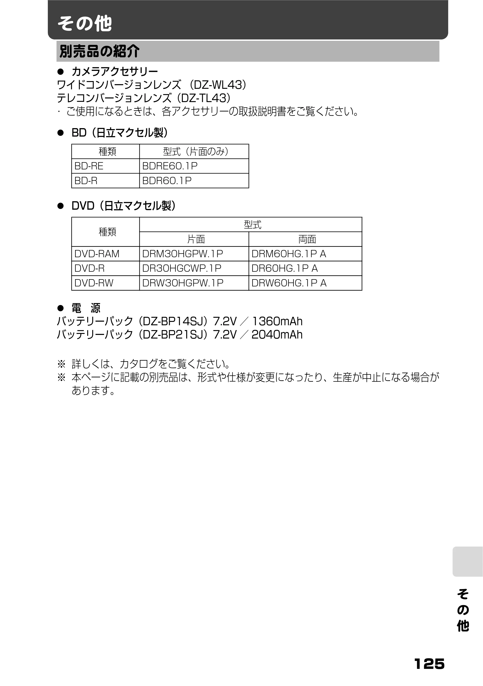 日立 DZ-BD9H 取扱説明書 — その他 — 原本ページ — 69ページ