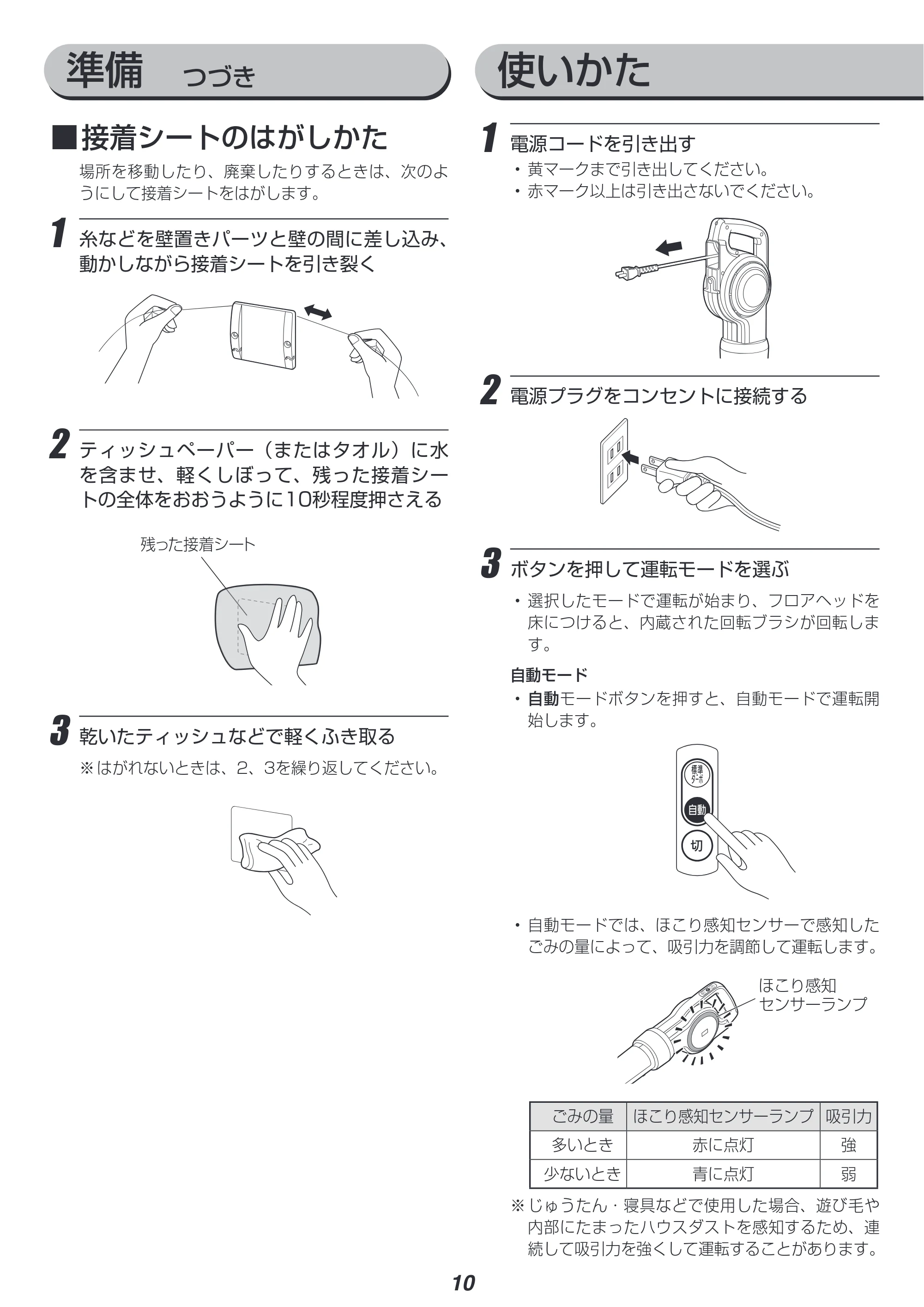 アイリスオーヤマ KIC-CSP5 取扱説明書 — 原本ページ — 10ページ