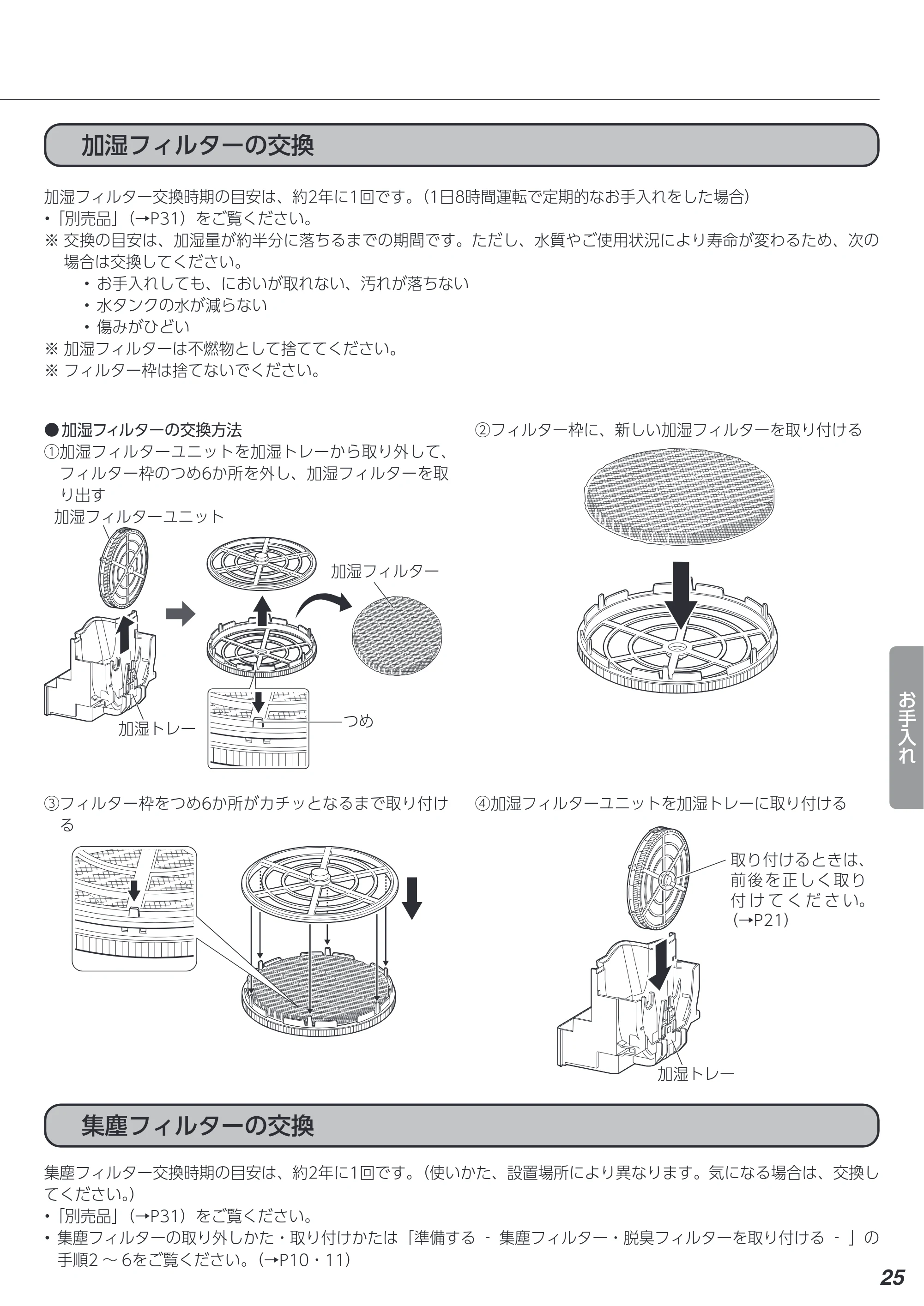 アイリスオーヤマ KCHA-A55 取扱説明書 — 原本ページ — 25ページ