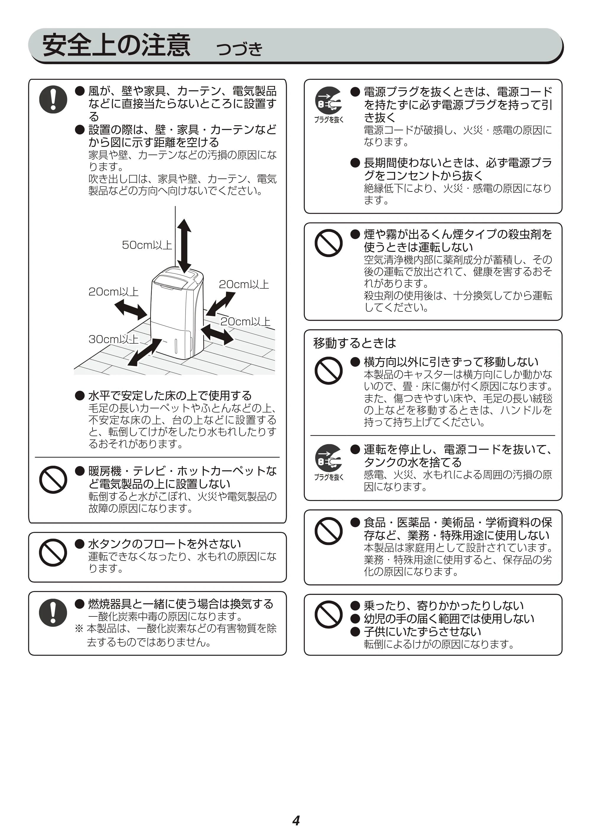 アイリスオーヤマ DCE-120 取扱説明書 — 原本ページ — 4ページ