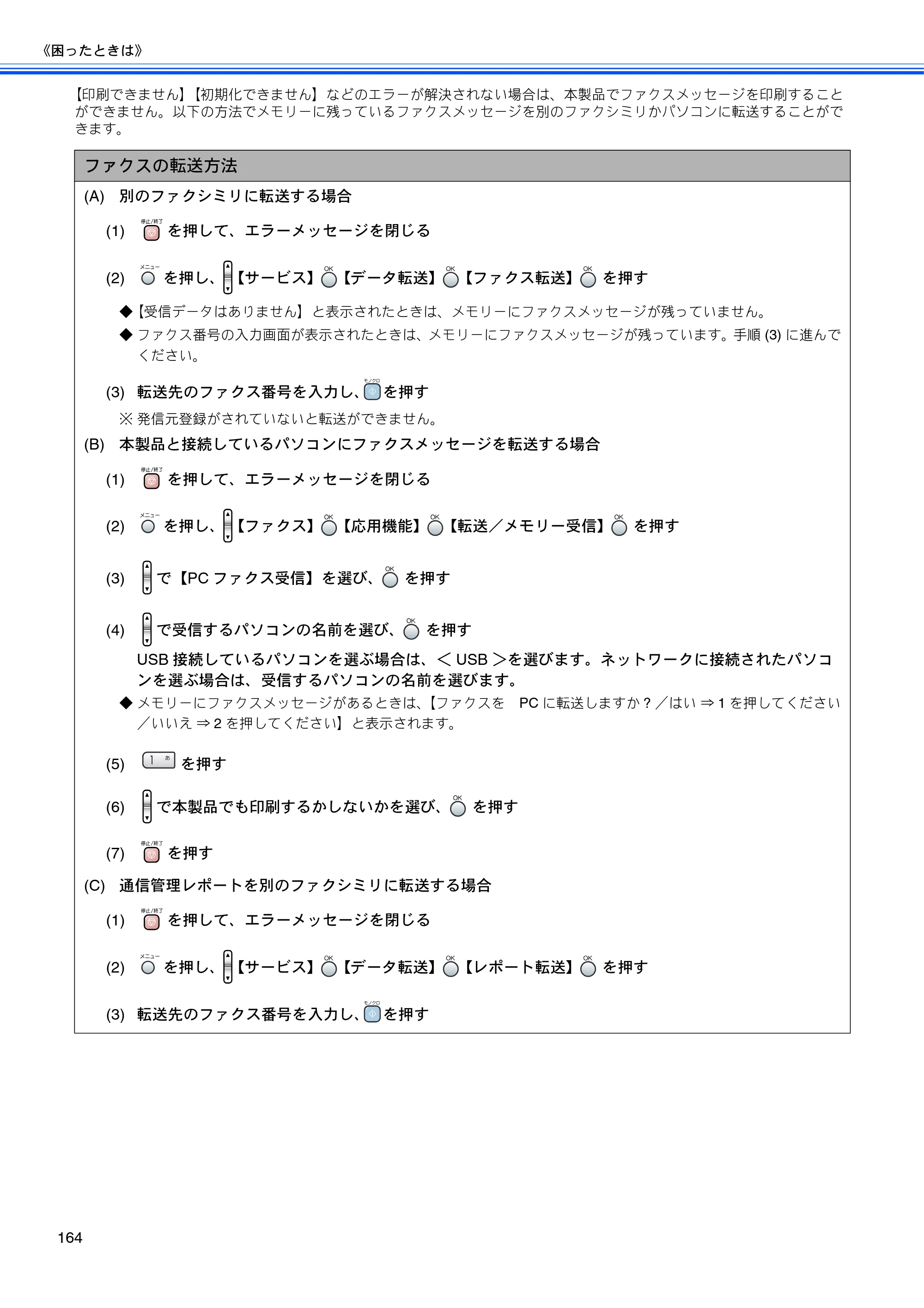 ブラザー MFC-850CDN / MFC-850CDWN / MFC-860CDN 取扱説明書（本体） — 原本ページ — 166ページ
