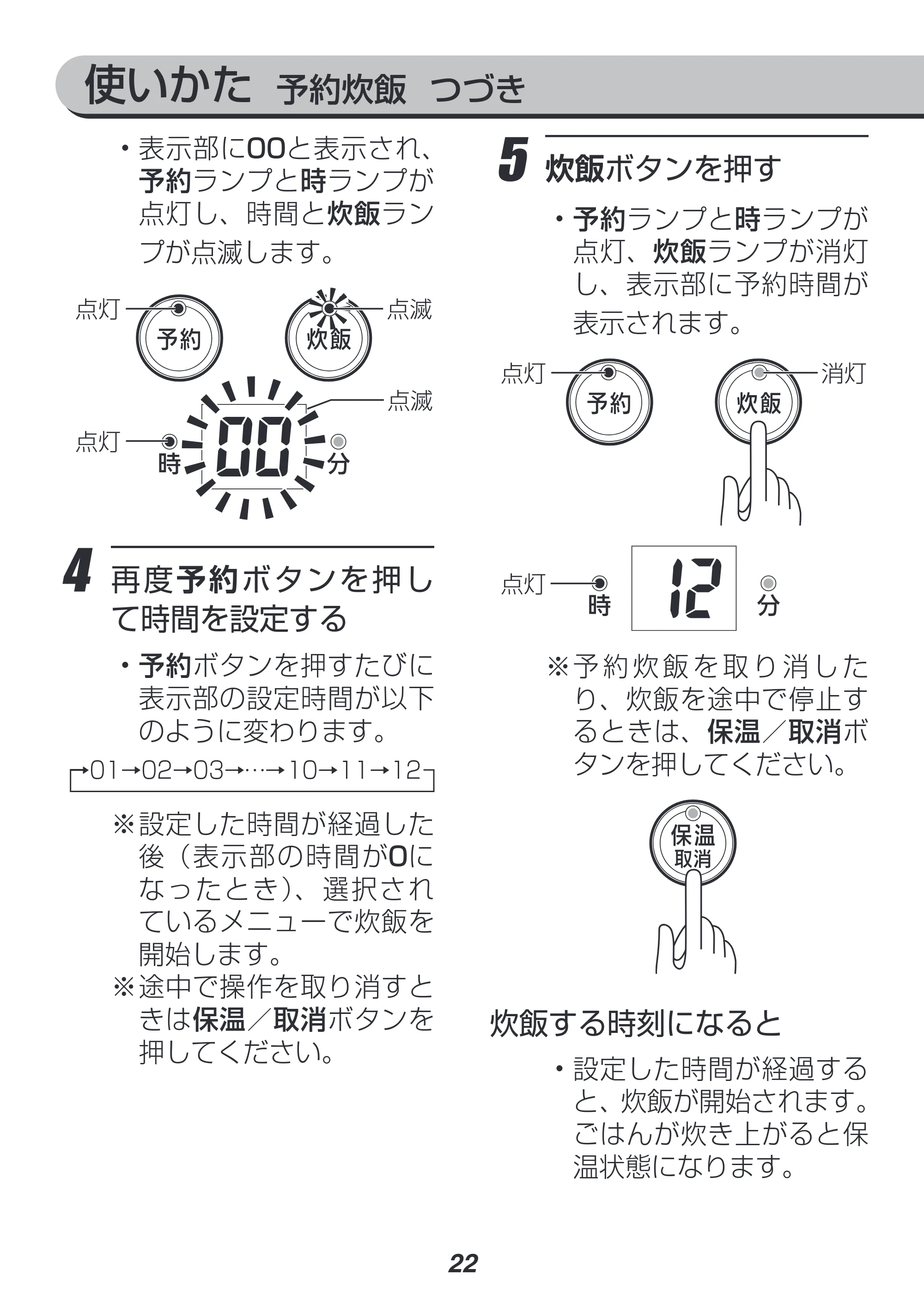 アイリスオーヤマ RC-MF15 取扱説明書 — 原本ページ — 22ページ