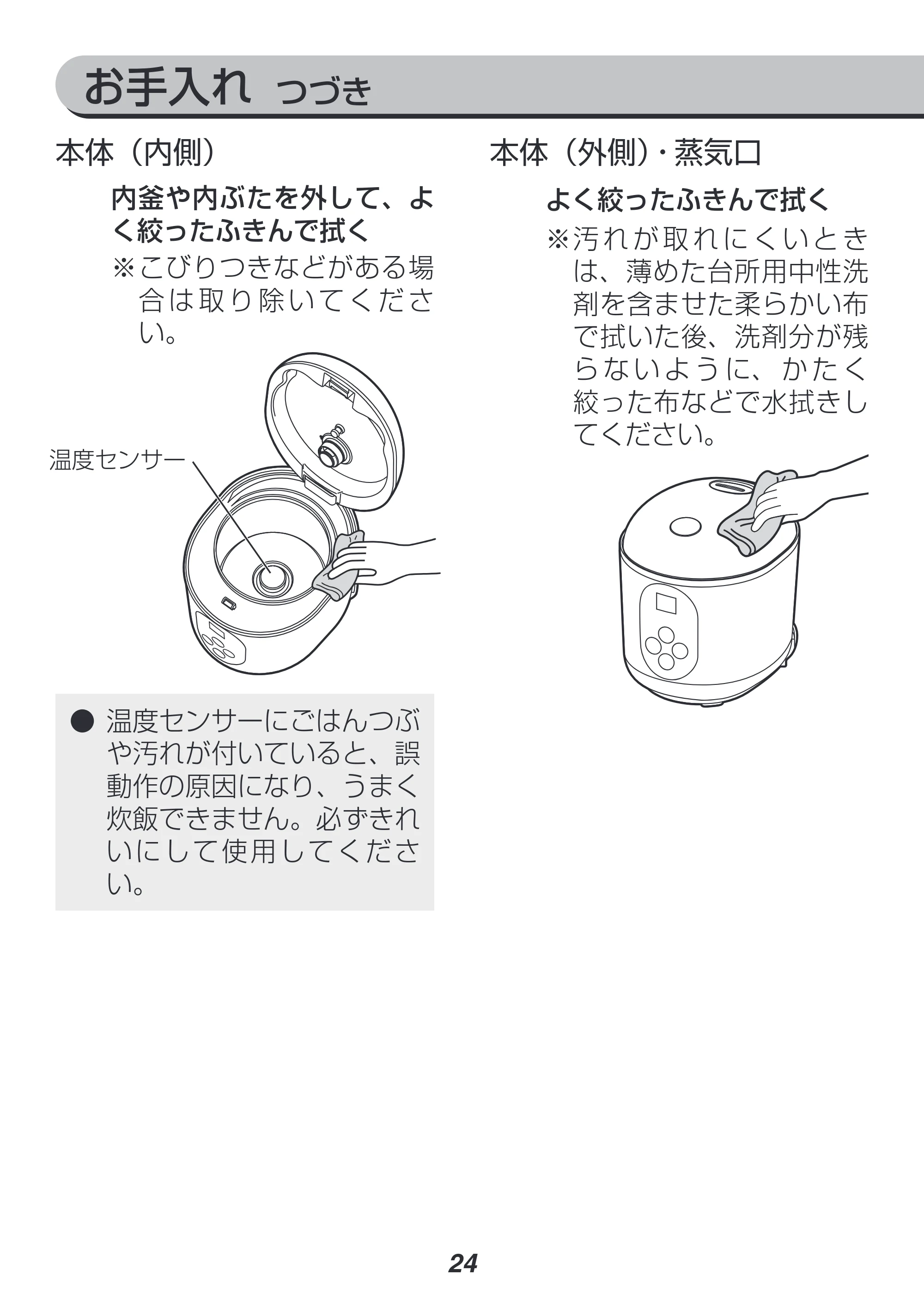 アイリスオーヤマ RC-MF15 取扱説明書 — 原本ページ — 24ページ