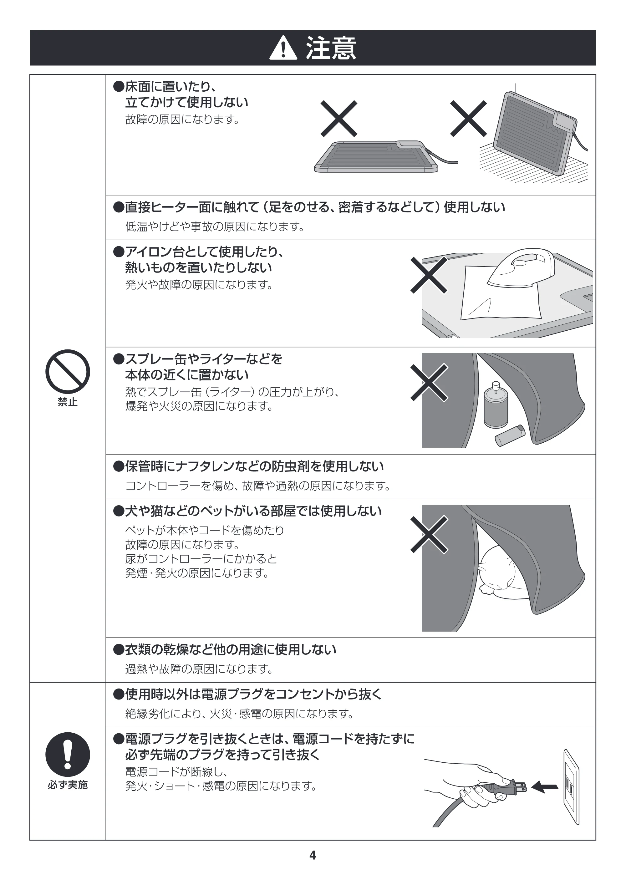 アイリスオーヤマ DEH-45 取扱説明書 — DEH45_P04 [更新済み] — 原本ページ — 4ページ
