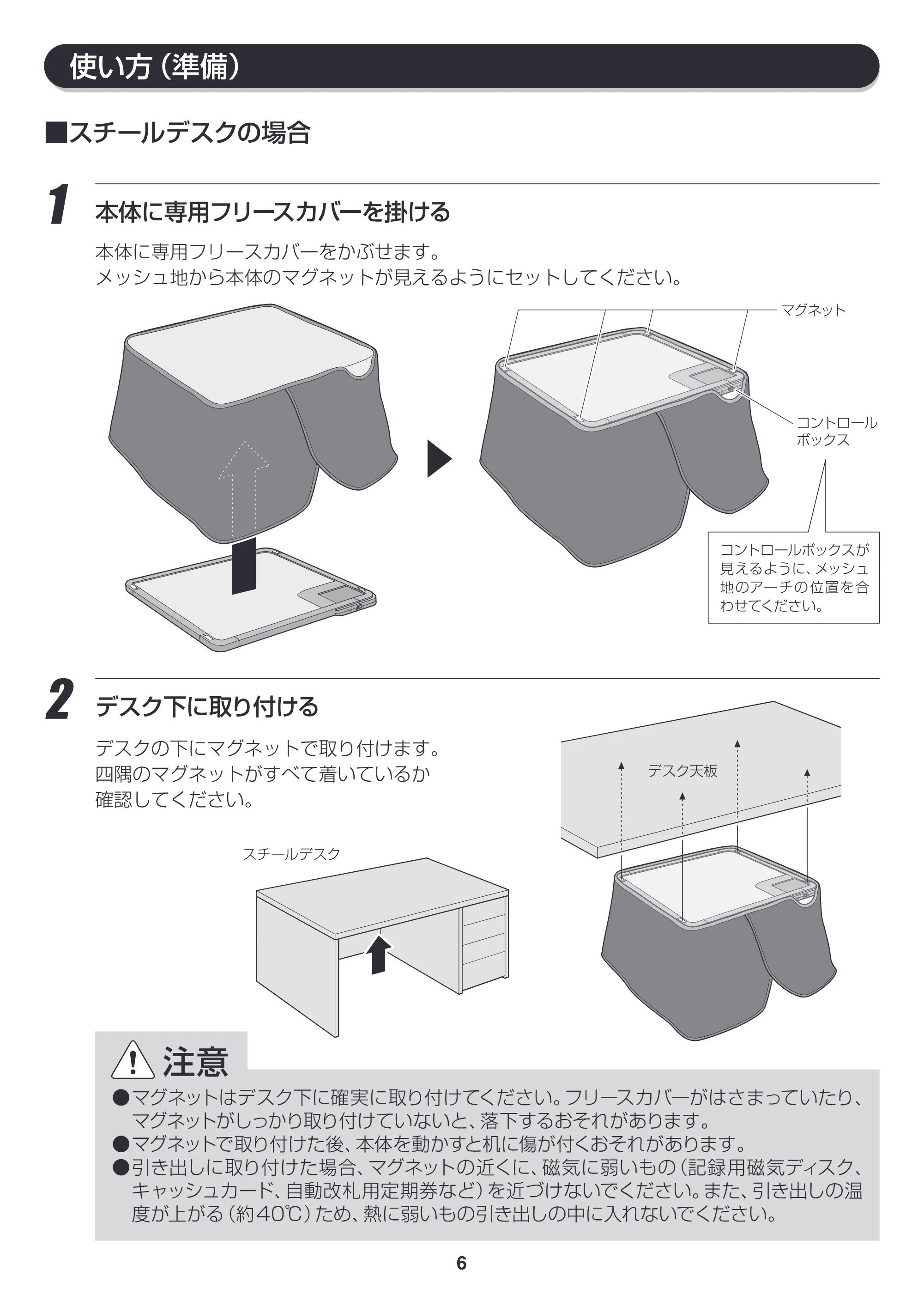 アイリスオーヤマ DEH-45 取扱説明書 — DEH45_P06 [更新済み] — 原本ページ — 6ページ