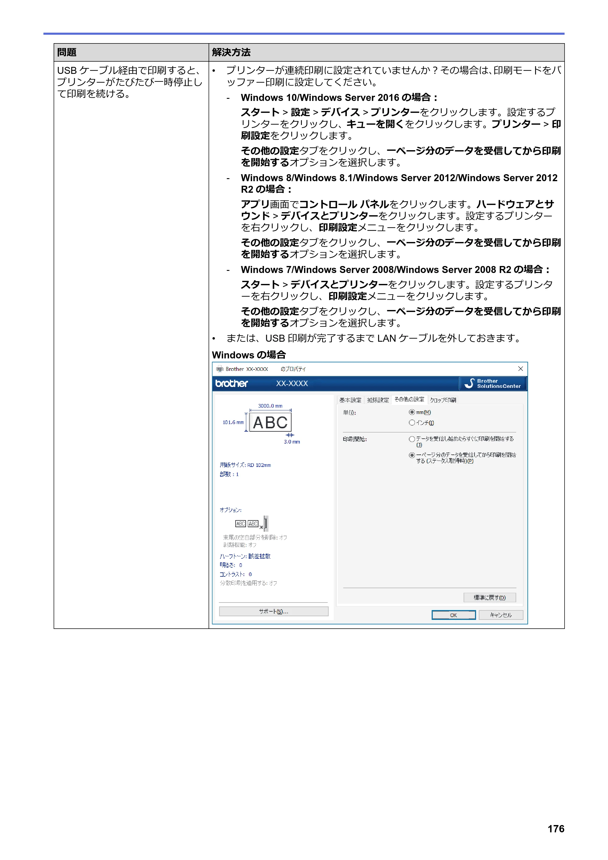 ブラザー TD-4550DNWB ユーザーズガイド — 原本ページ — 180ページ