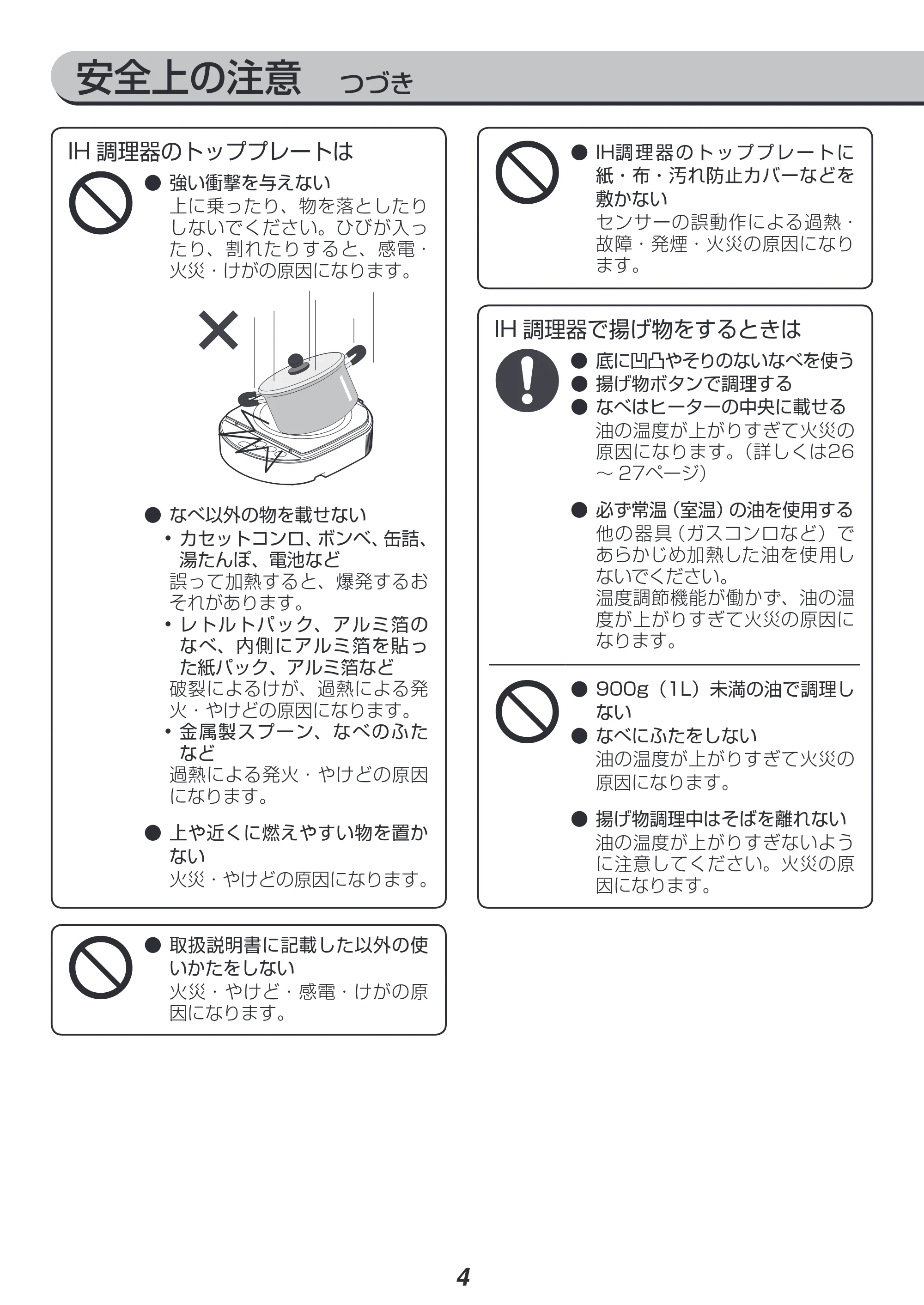 アイリスオーヤマ RC-SA30-WPG 取扱説明書 — 原本ページ — 4ページ
