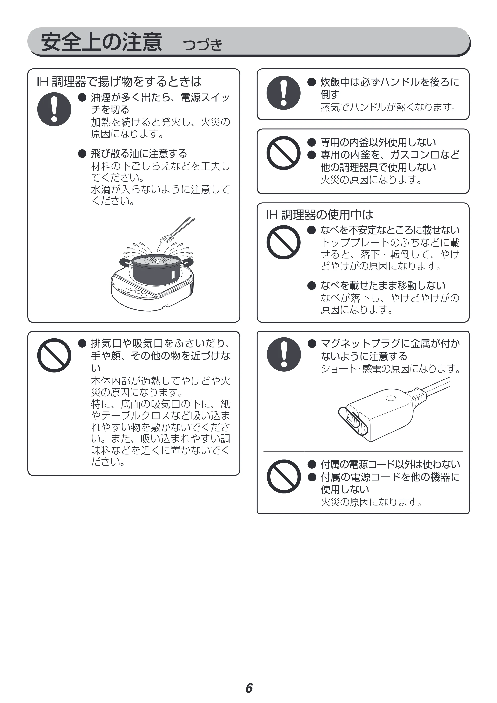 アイリスオーヤマ RC-SA30-WPG 取扱説明書 — 原本ページ — 6ページ