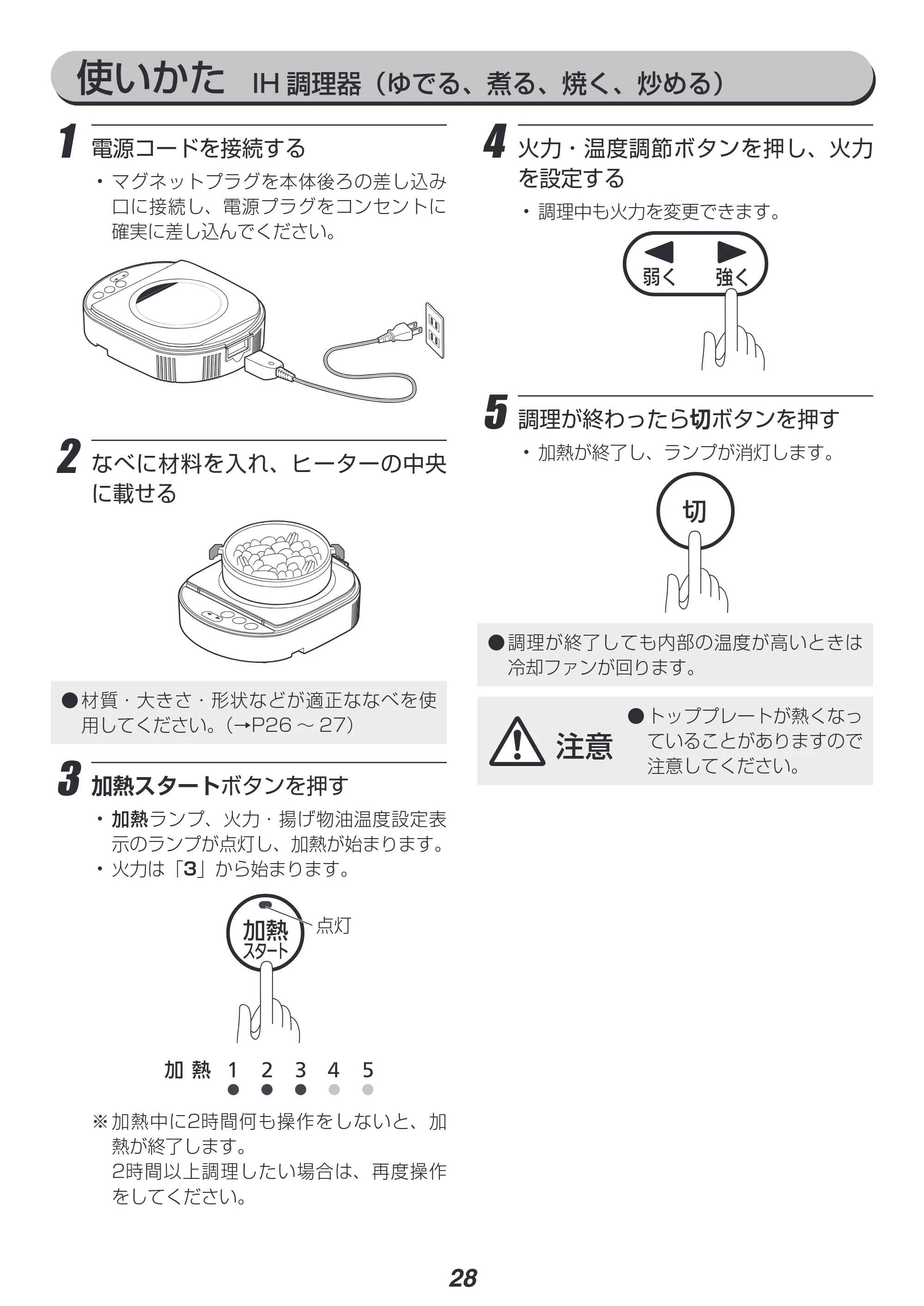 アイリスオーヤマ RC-SA30-WPG 取扱説明書 — 原本ページ — 28ページ