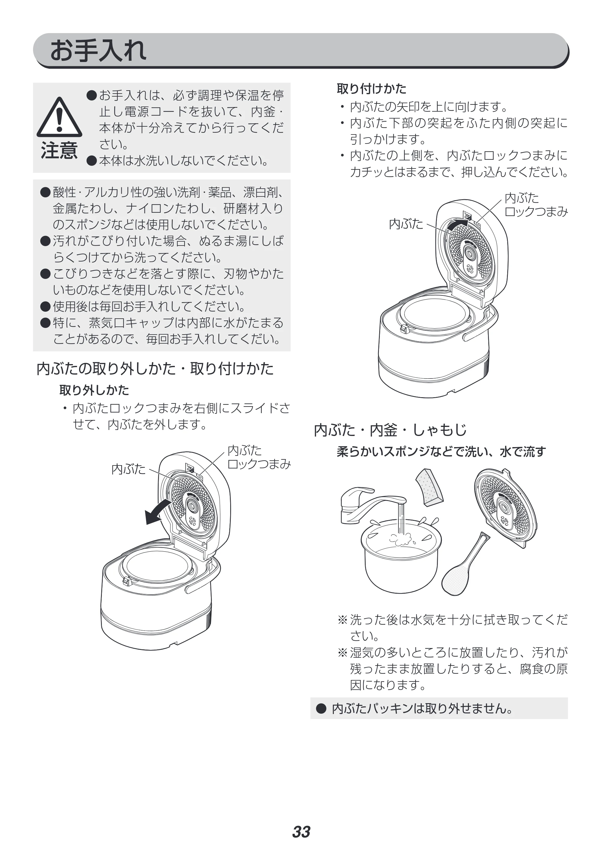 アイリスオーヤマ RC-SA30-WPG 取扱説明書 — 原本ページ — 33ページ