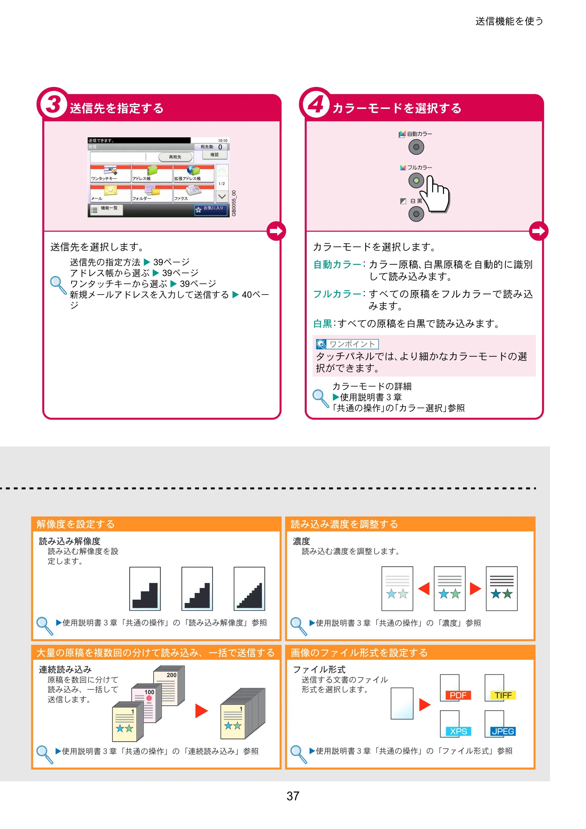 京セラ TASKalfa 206ci / TASKalfa 256ci TASKalfa 206ci/TASKalfa 256ci クイックガイド — 原本ページ — 37ページ