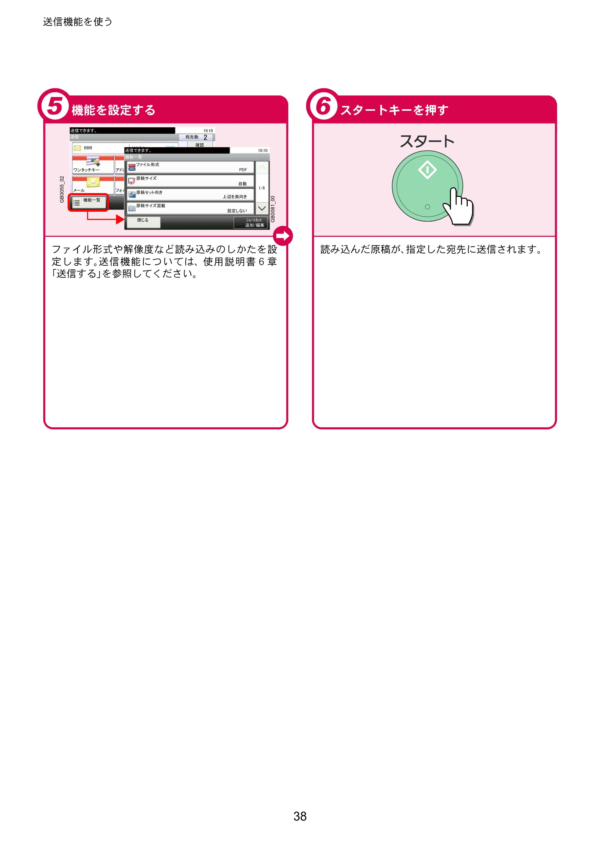 京セラ TASKalfa 206ci / TASKalfa 256ci TASKalfa 206ci/TASKalfa 256ci クイックガイド — 原本ページ — 38ページ