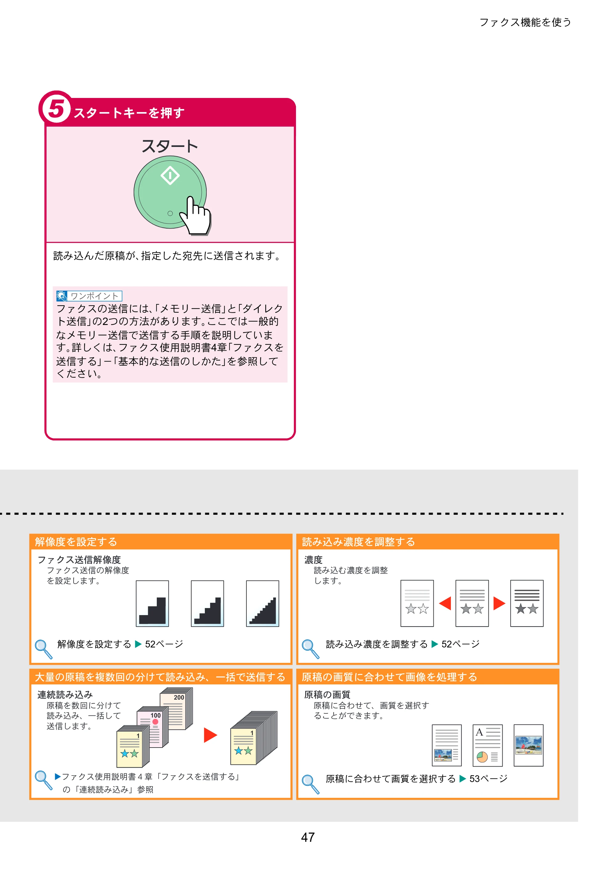 京セラ TASKalfa 206ci / TASKalfa 256ci TASKalfa 206ci/TASKalfa 256ci クイックガイド — 原本ページ — 47ページ