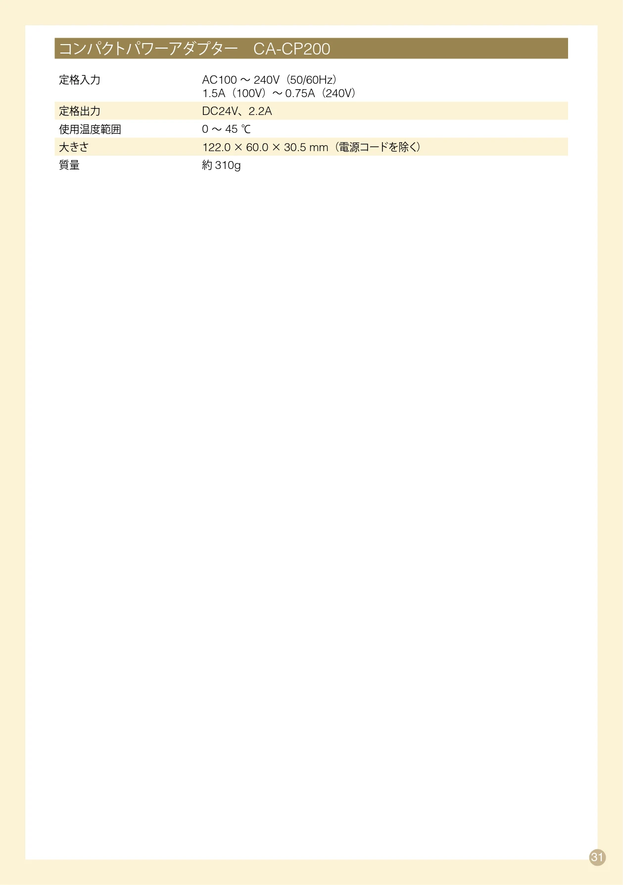 キヤノン SELPHY CP760 プリントガイド （PDF形式／7.86Mバイト） — コンパクトパワーアダプター CA-CP200 — 図版 31-1 — 31ページ