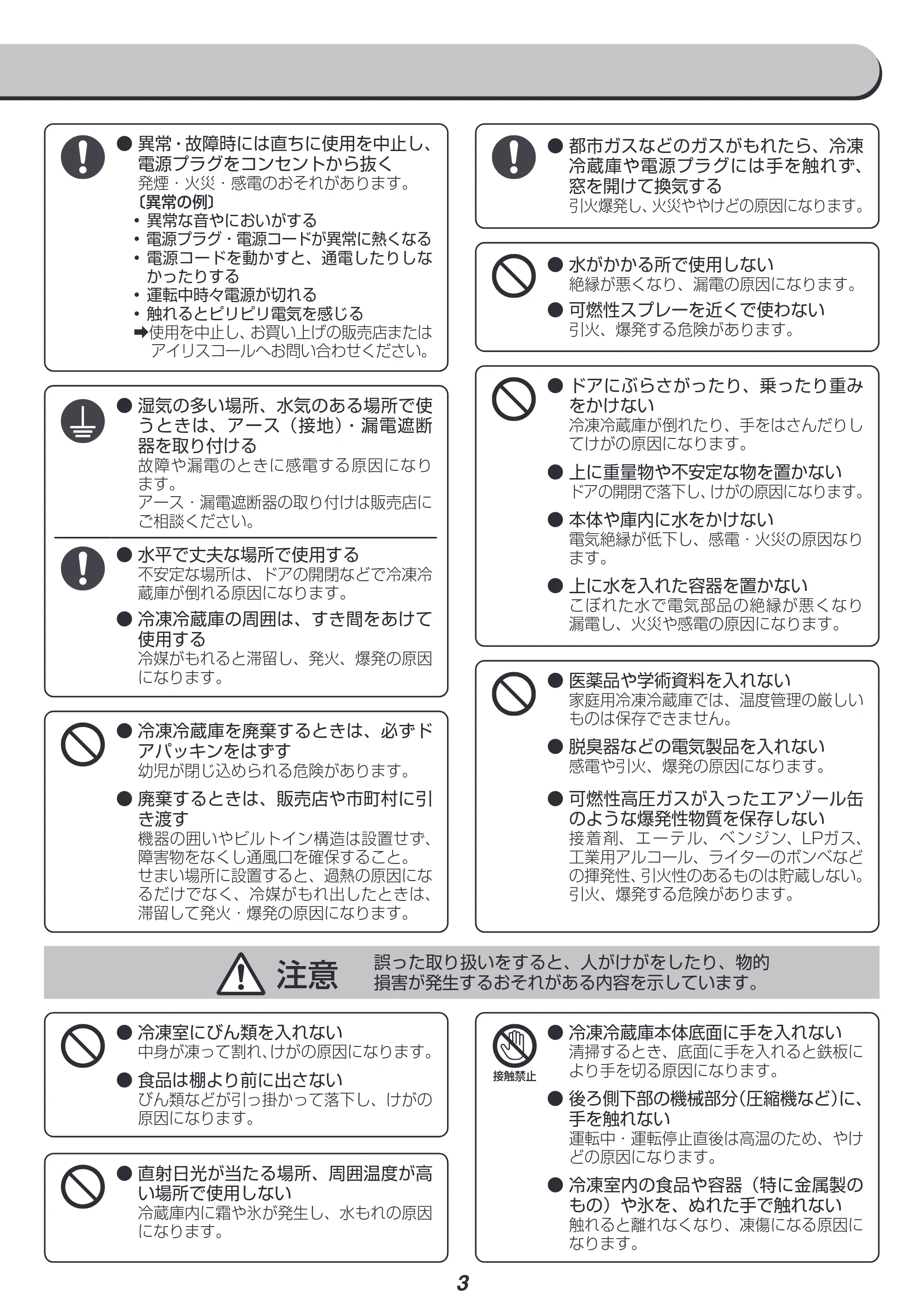 アイリスオーヤマ IRGD-9A 取扱説明書 — 原本ページ — 3ページ