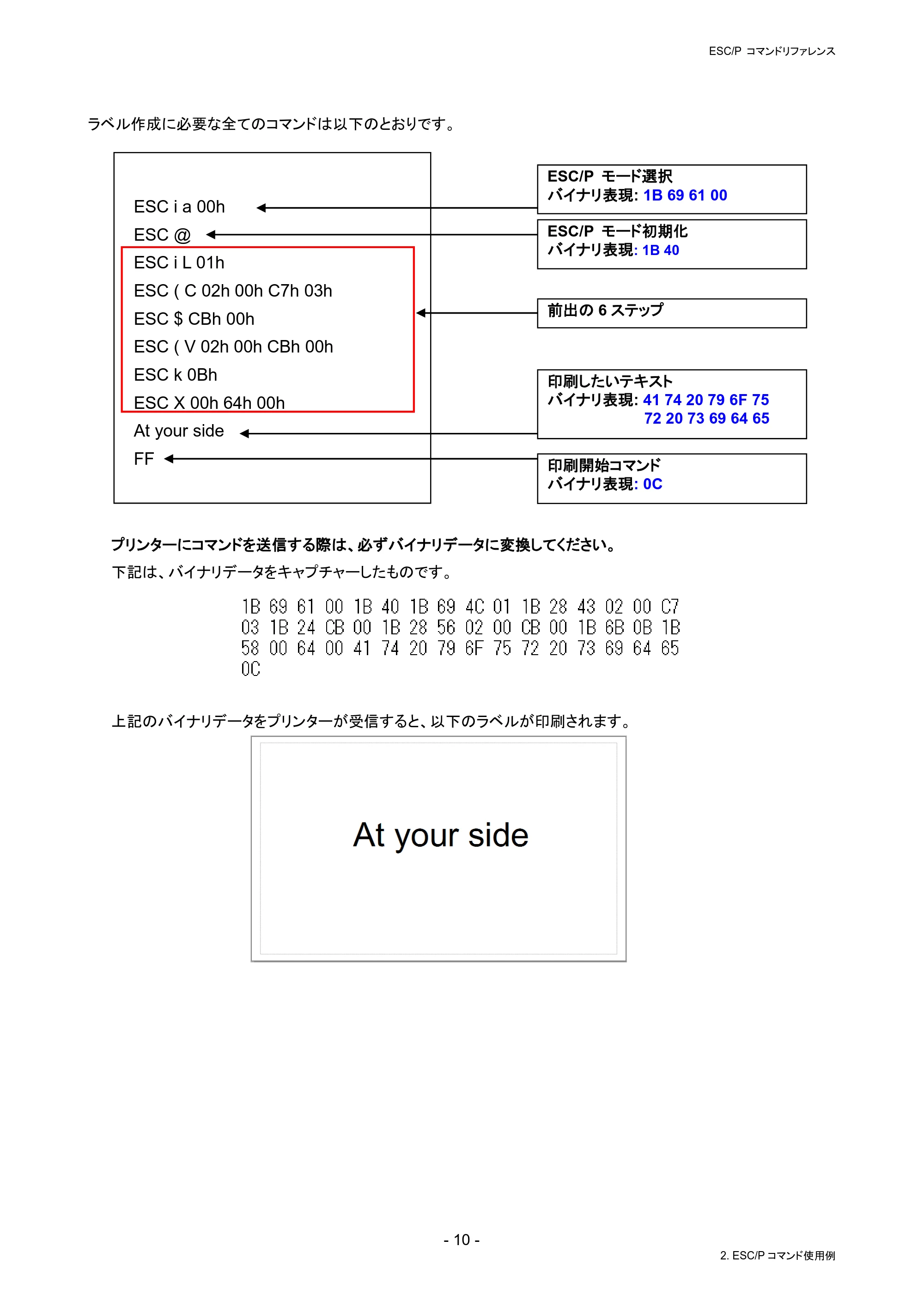 ブラザー RJ-4230B / RJ-4250WB / TD-2130N/ 2130NSA ESC/Pコマンドリファレンス — 原本ページ — 16ページ