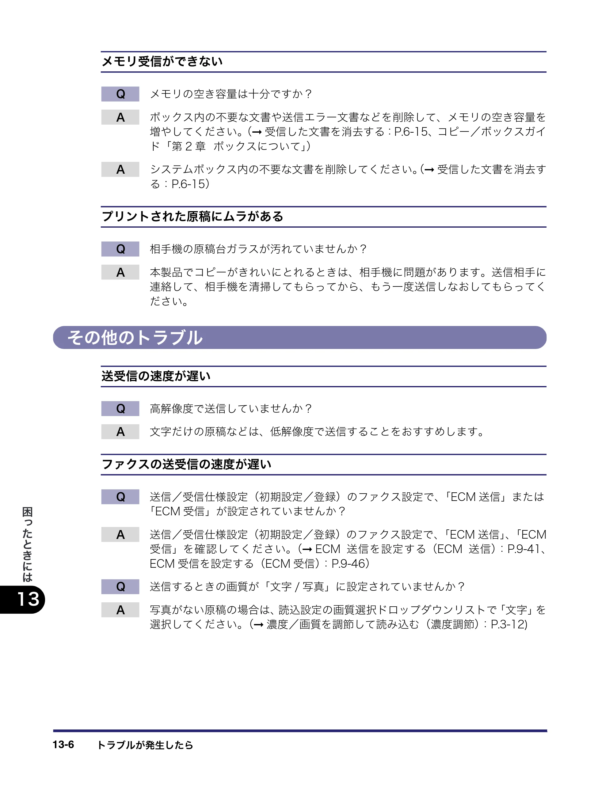 キヤノン iR C2550F 送信／ファクスガイド （PDF形式／21.93Mバイト） — その他のトラブル — 原本ページ — 336ページ