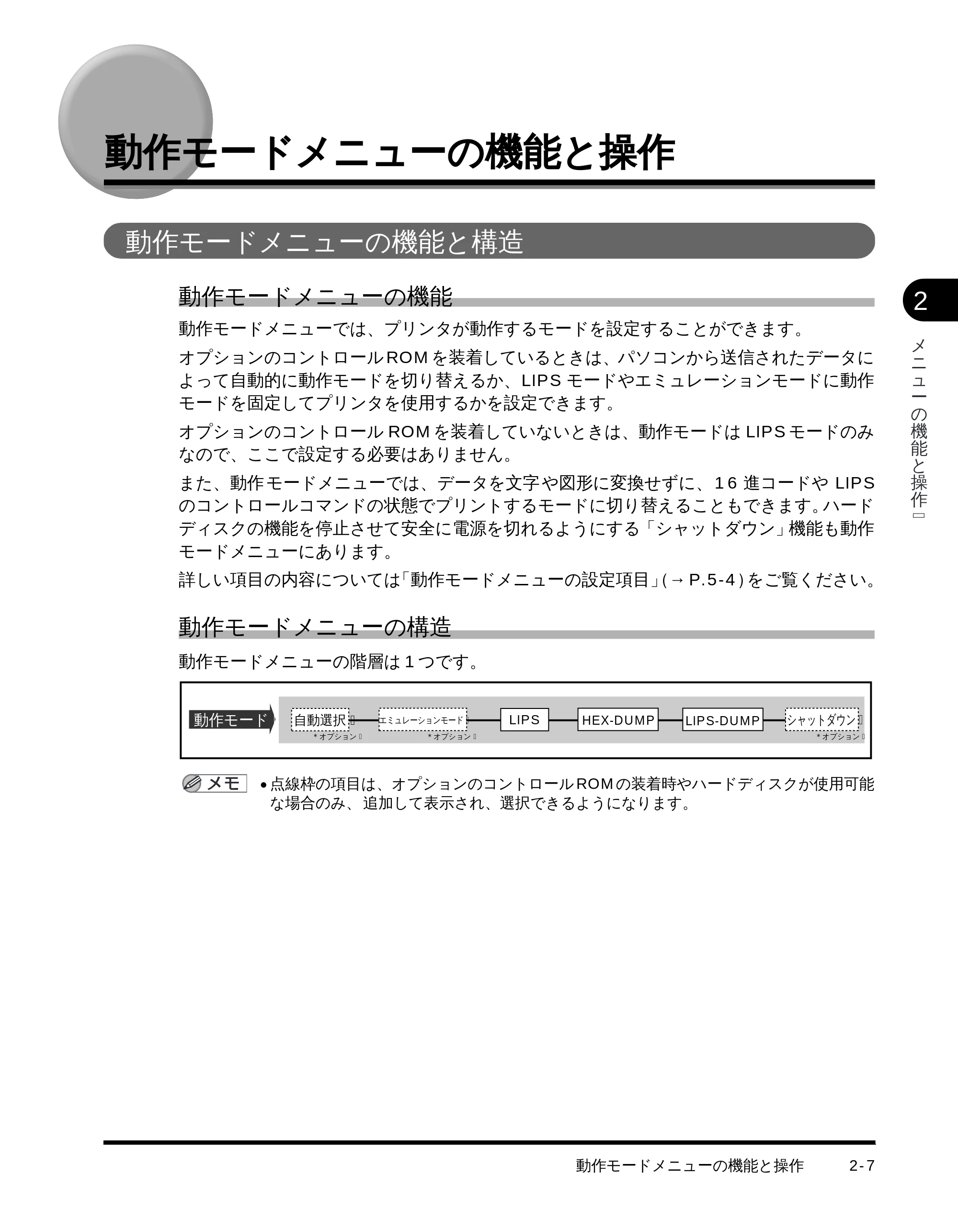 キヤノン LBP-1710 LIPS機能ガイド (PDF形式/3.3Mバイト) — 動作モードメニューの機能と操作 — 原本ページ — 28ページ