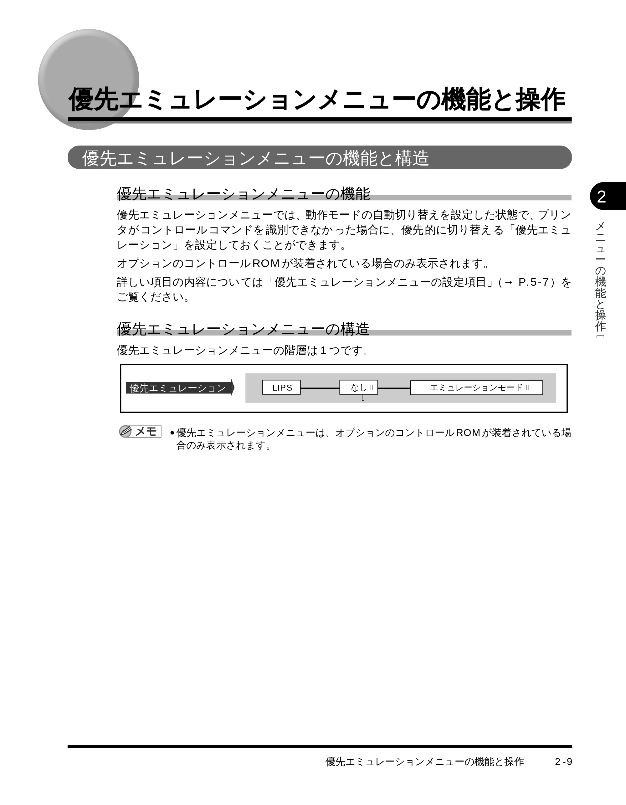 キヤノン LBP-1710 LIPS機能ガイド (PDF形式/3.3Mバイト) — 優先エミュレーションメニューの機能と操作 — 原本ページ — 30ページ
