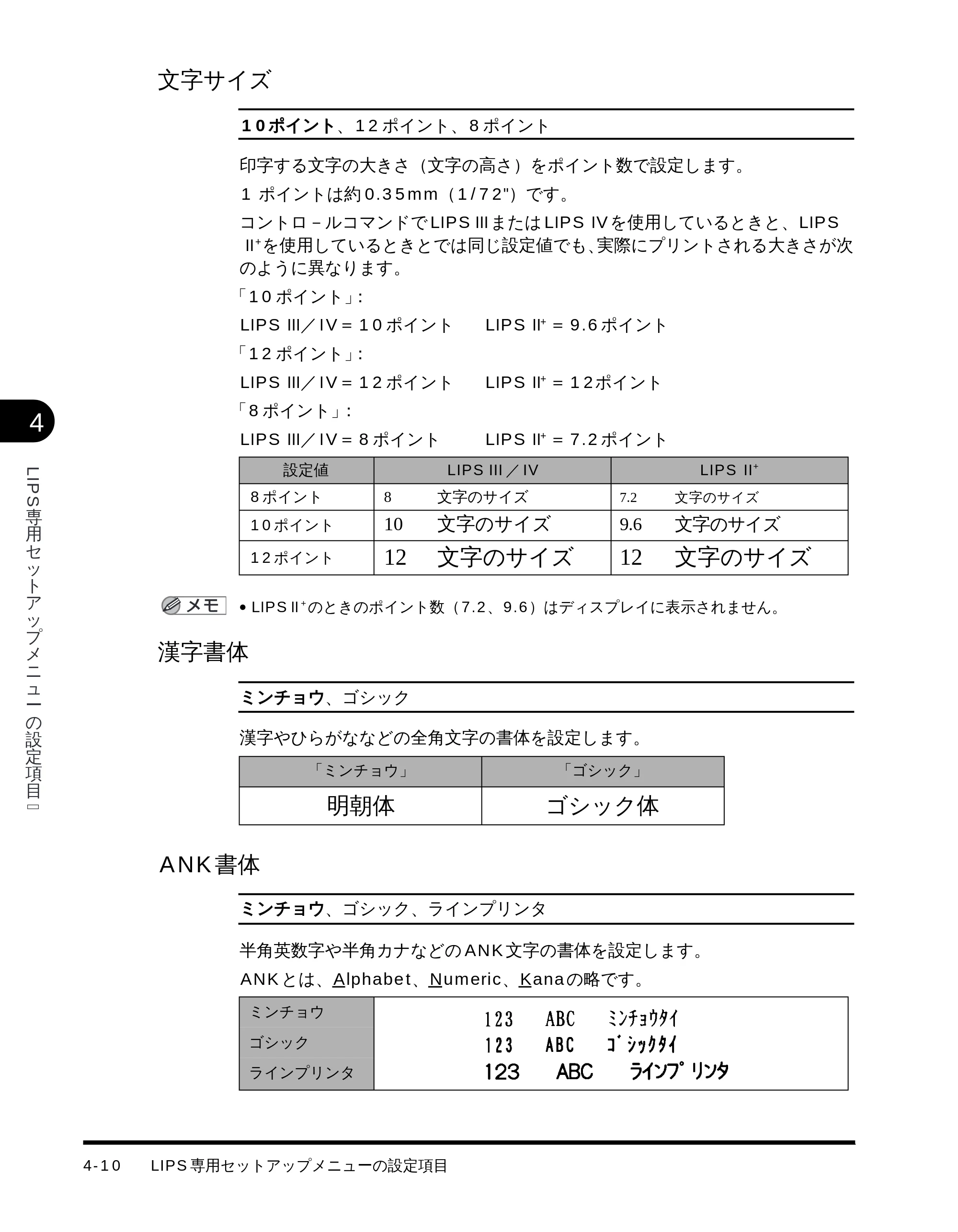 キヤノン LBP-1710 LIPS機能ガイド （PDF形式／3.3Mバイト） — 文字サイズ — 原本ページ — 84ページ