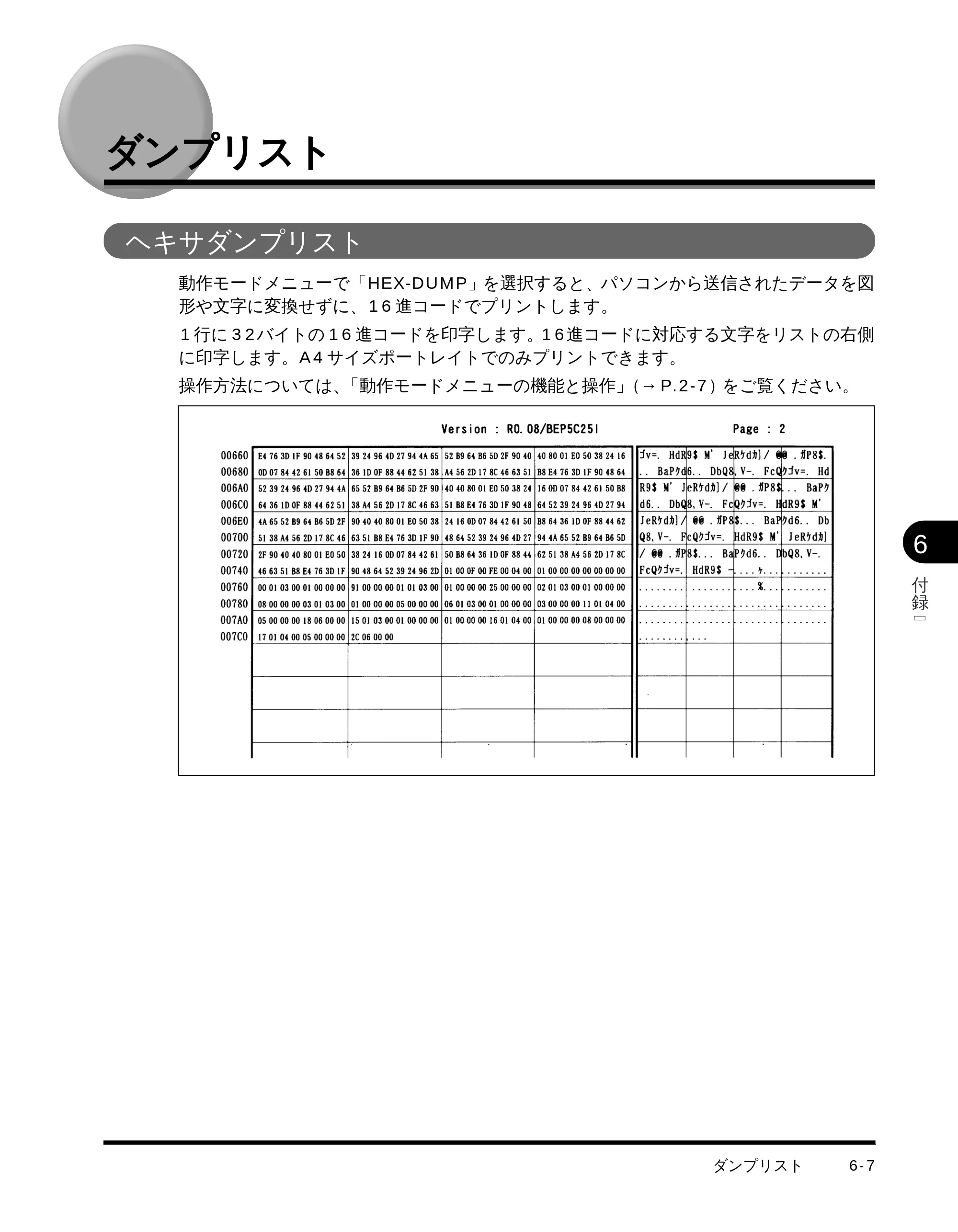 キヤノン LBP-1710 LIPS機能ガイド （PDF形式／3.3Mバイト） — ダンプリスト — 原本ページ — 108ページ