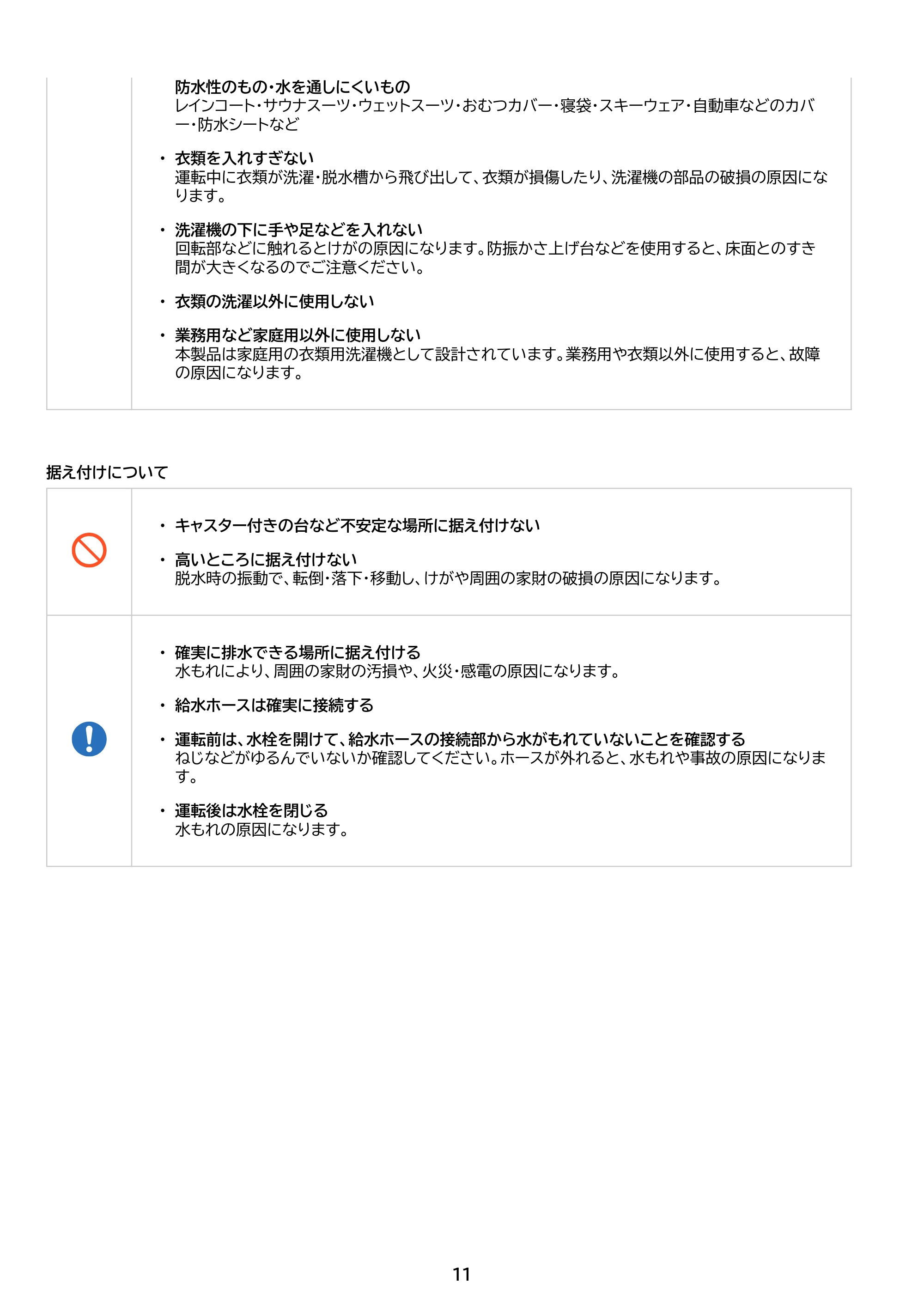 アイリスオーヤマ ITW-F853H 取扱説明書 — 原本ページ — 11ページ