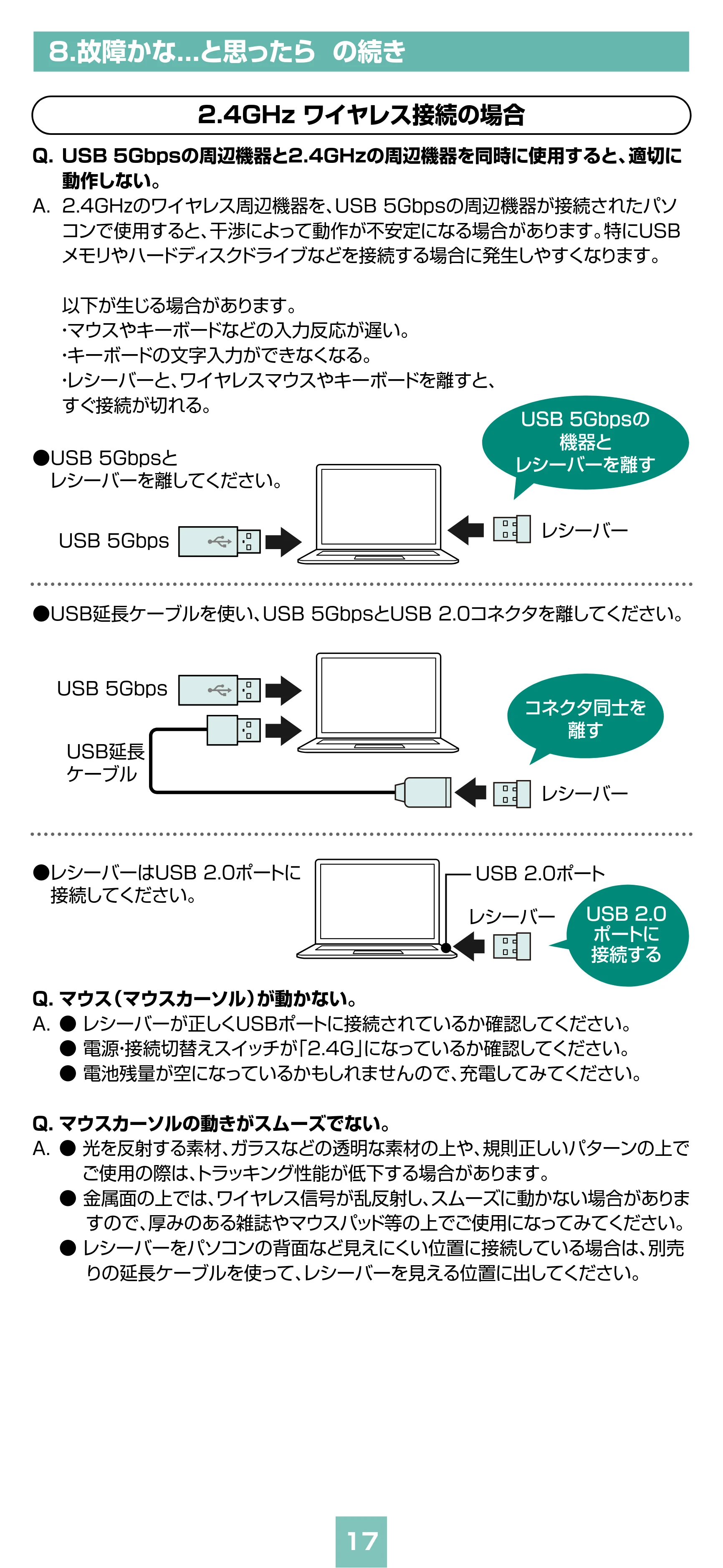 サンワサプライ MA-WBBS310BG / MA-WBBS310BK 取扱説明書 — 原本ページ — 17ページ