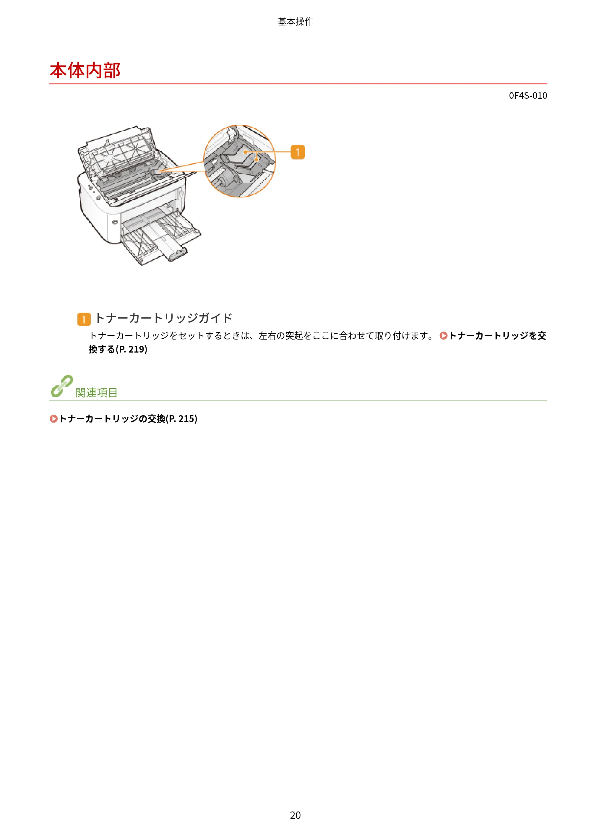 キヤノン LBP6040/LBP6030 ユーザーズガイド(PDF) 2019年11月7日更新(PDF:3.73MB) — 本体内部 — 原本ページ — 24ページ
