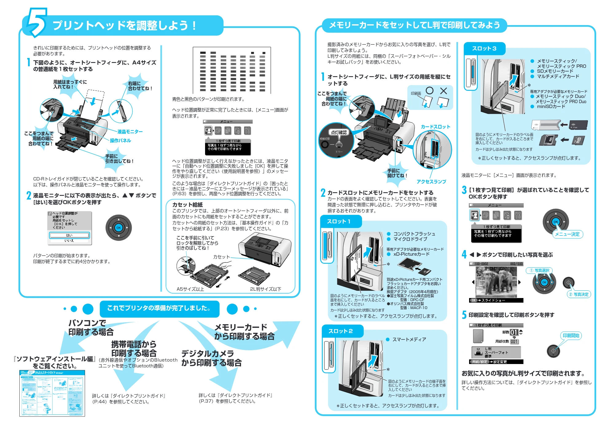 キヤノン PIXUS iP6600D かんたんスタートガイド(本体設置) (PDF形式/1.59Mバイト) — 原本ページ — 2ページ