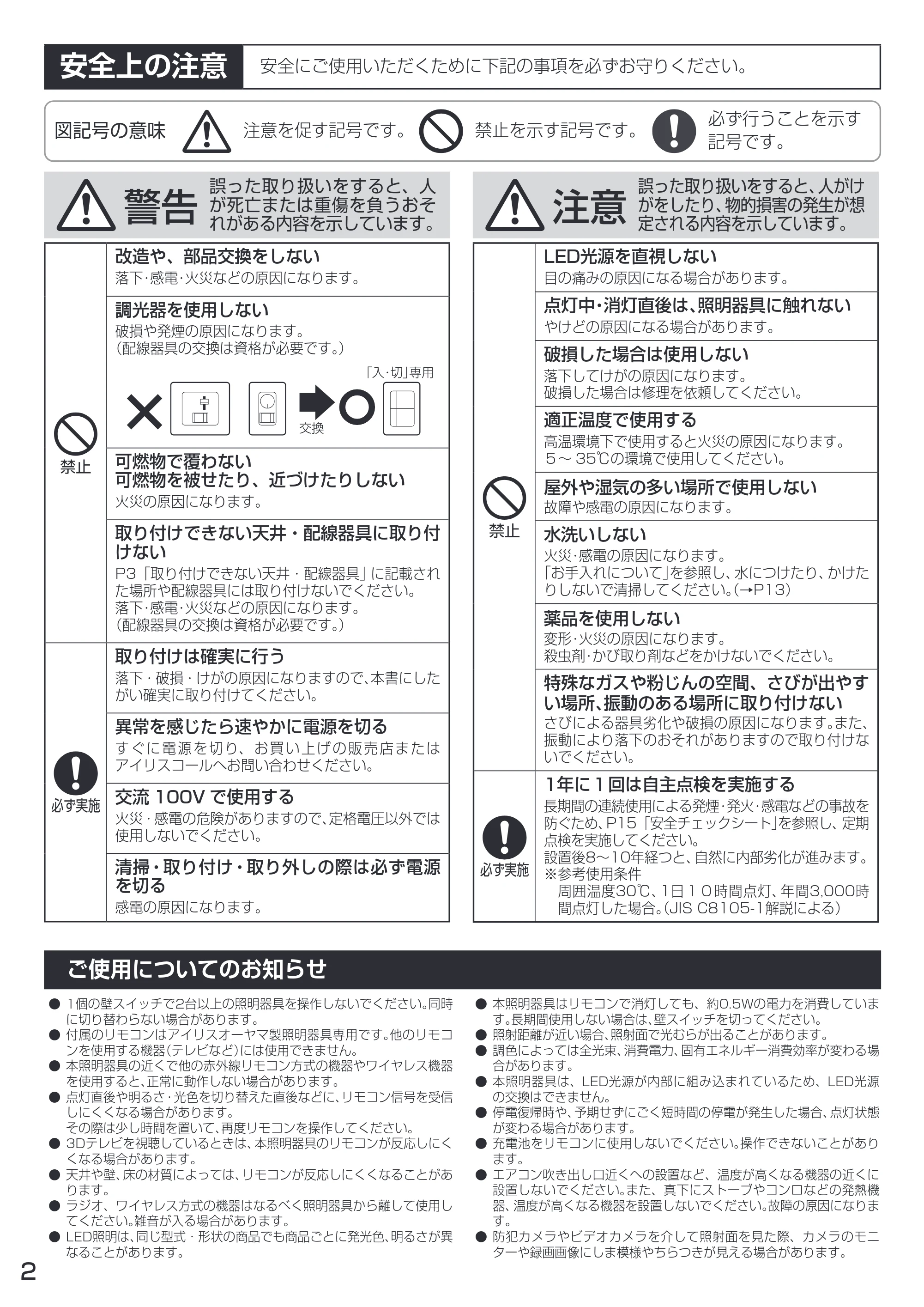 アイリスオーヤマ CEA-2212DLM 取扱説明書 — 原本ページ — 2ページ