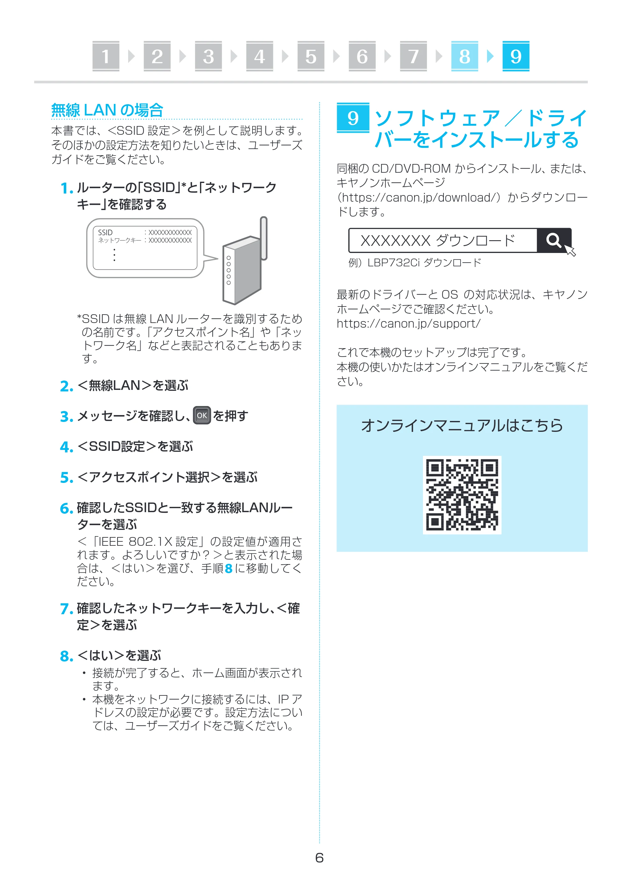 キヤノン LBP732Ci セットアップガイド 2024年10月24日掲載(PDF:1.93MB) — 原本ページ — 6ページ