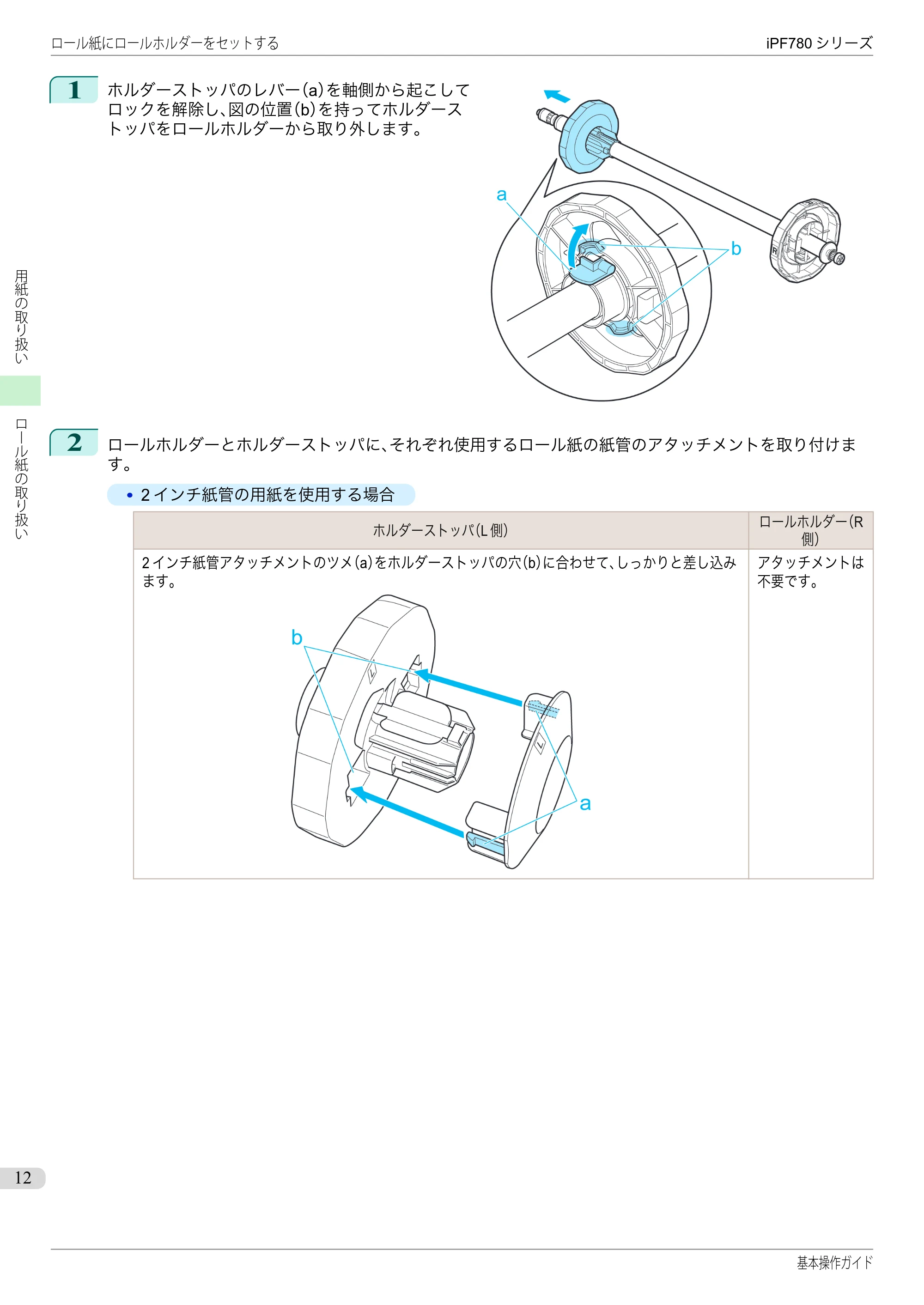 キヤノン iPF680/685/780/785 iPF780 基本操作ガイド（PDF：11.2MB） — 原本ページ — 12ページ