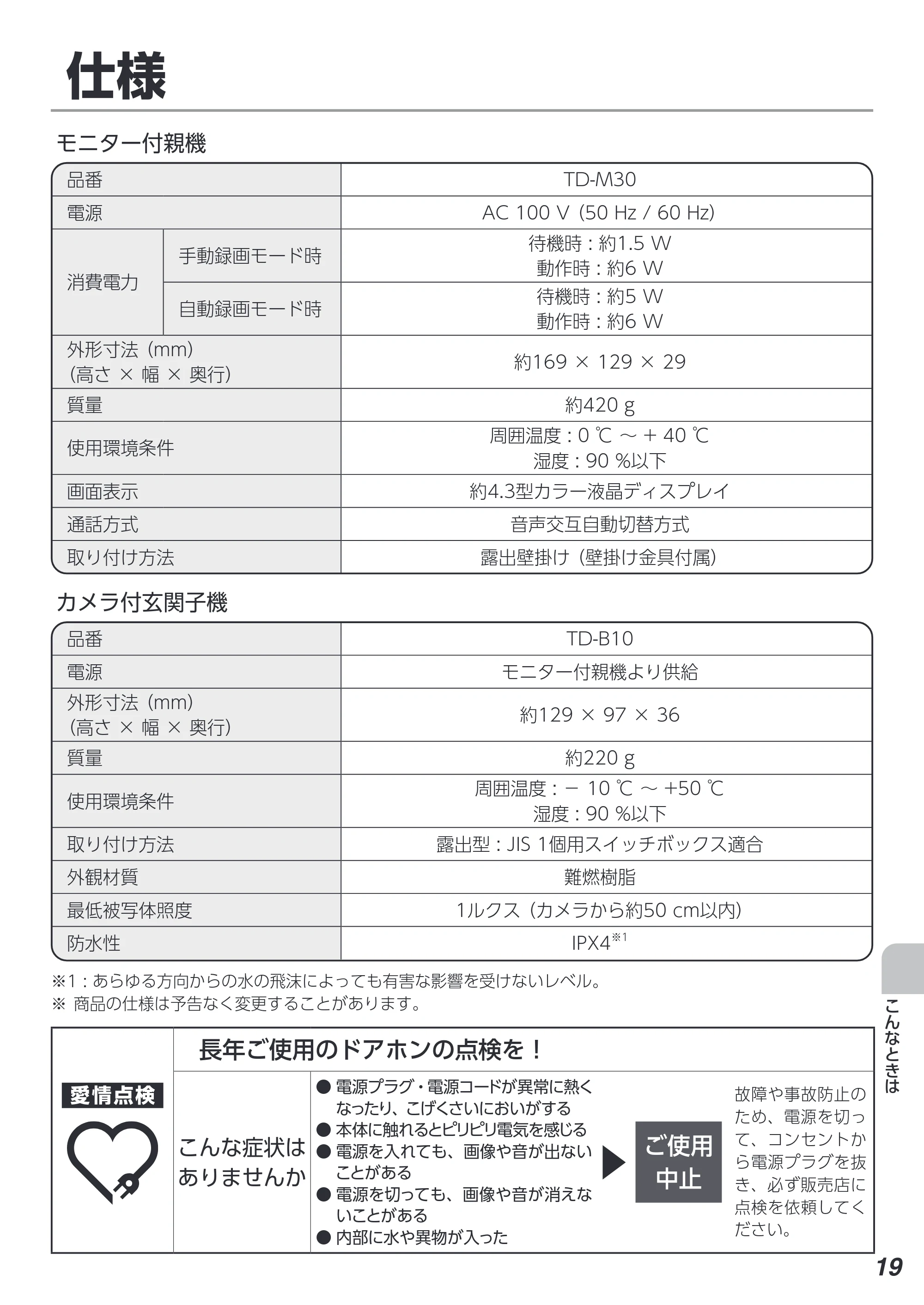 アイリスオーヤマ TD-SM3010-WSH 取扱説明書 — 原本ページ — 19ページ