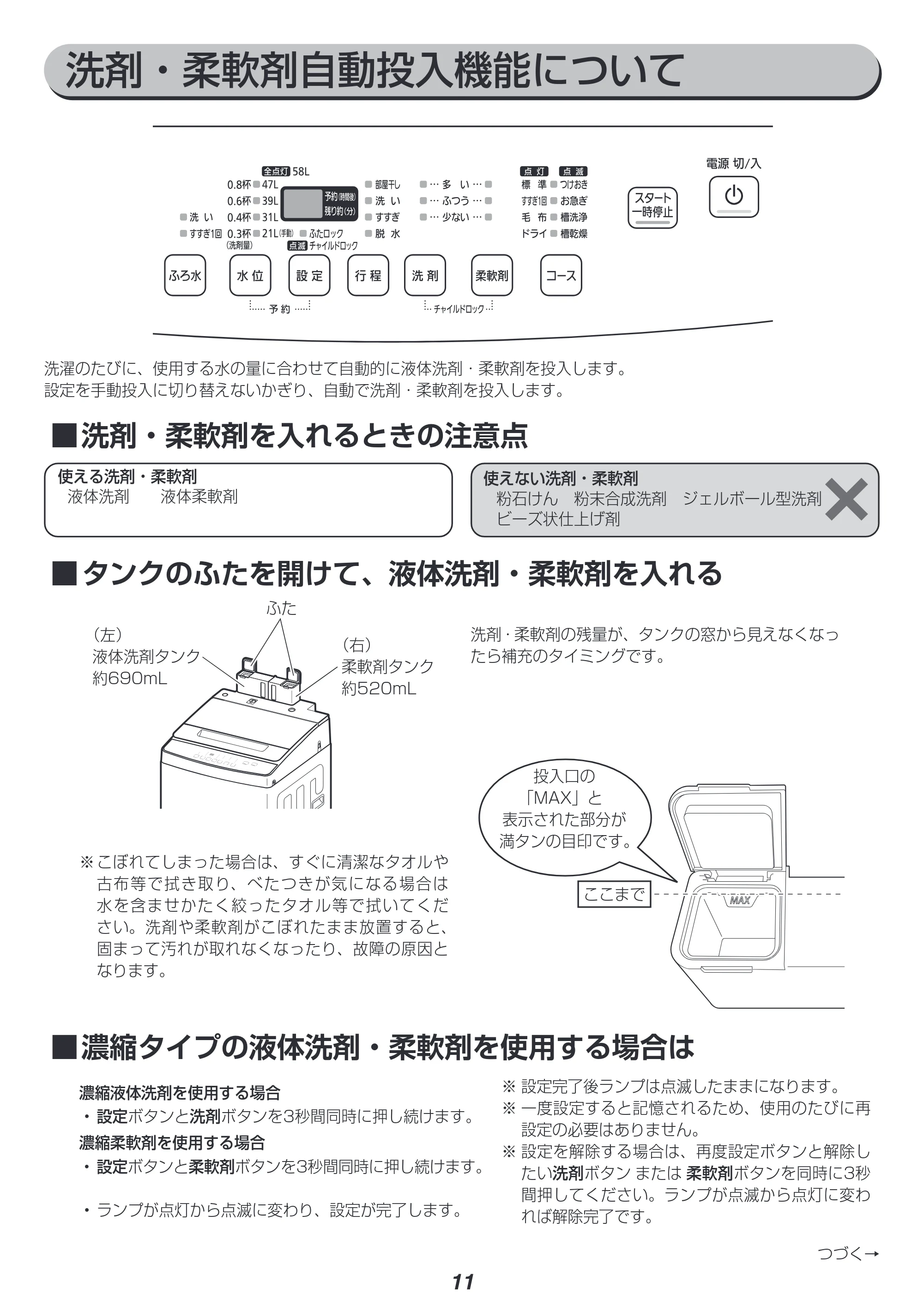 アイリスオーヤマ IAW-T804 取扱説明書 — 原本ページ — 11ページ